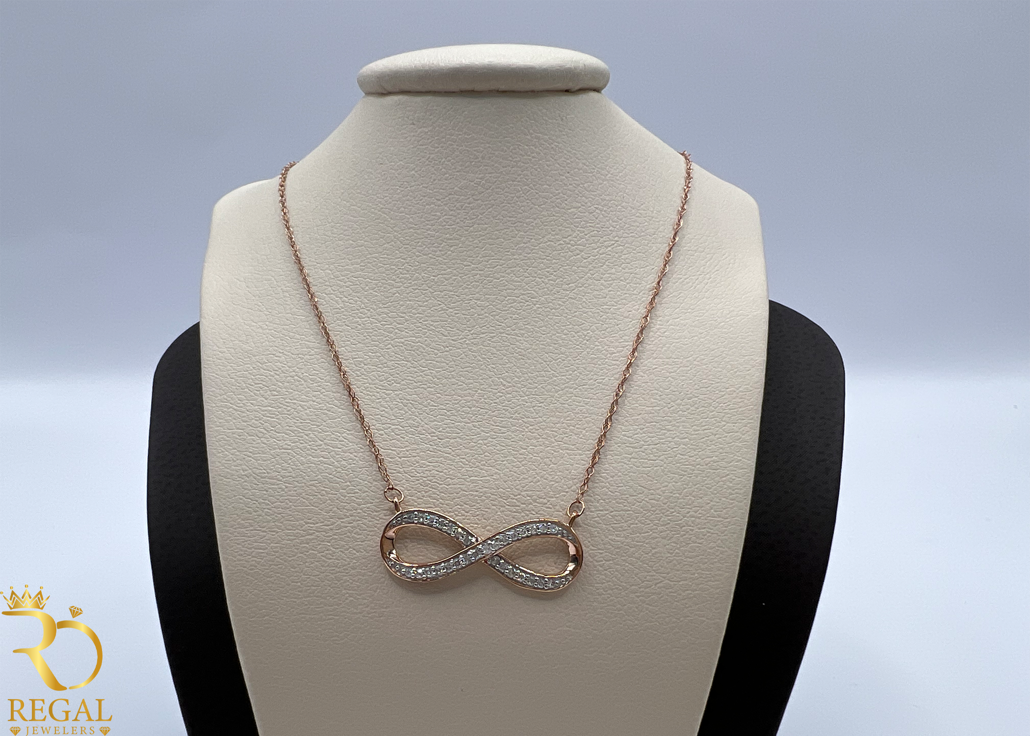 Female Pendant Necklace with Diamonds