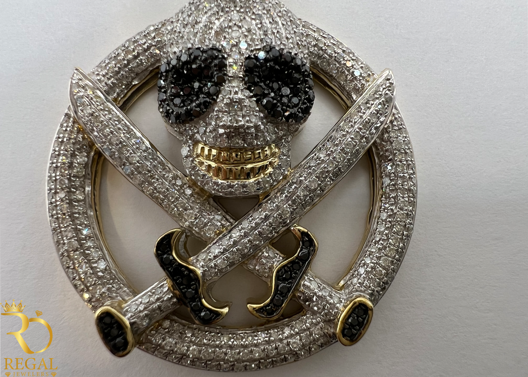 Sea Pirate Pendant with Diamonds