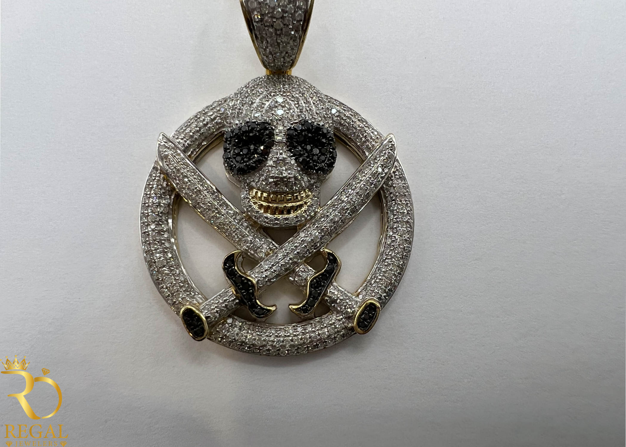 Sea Pirate Pendant with Diamonds