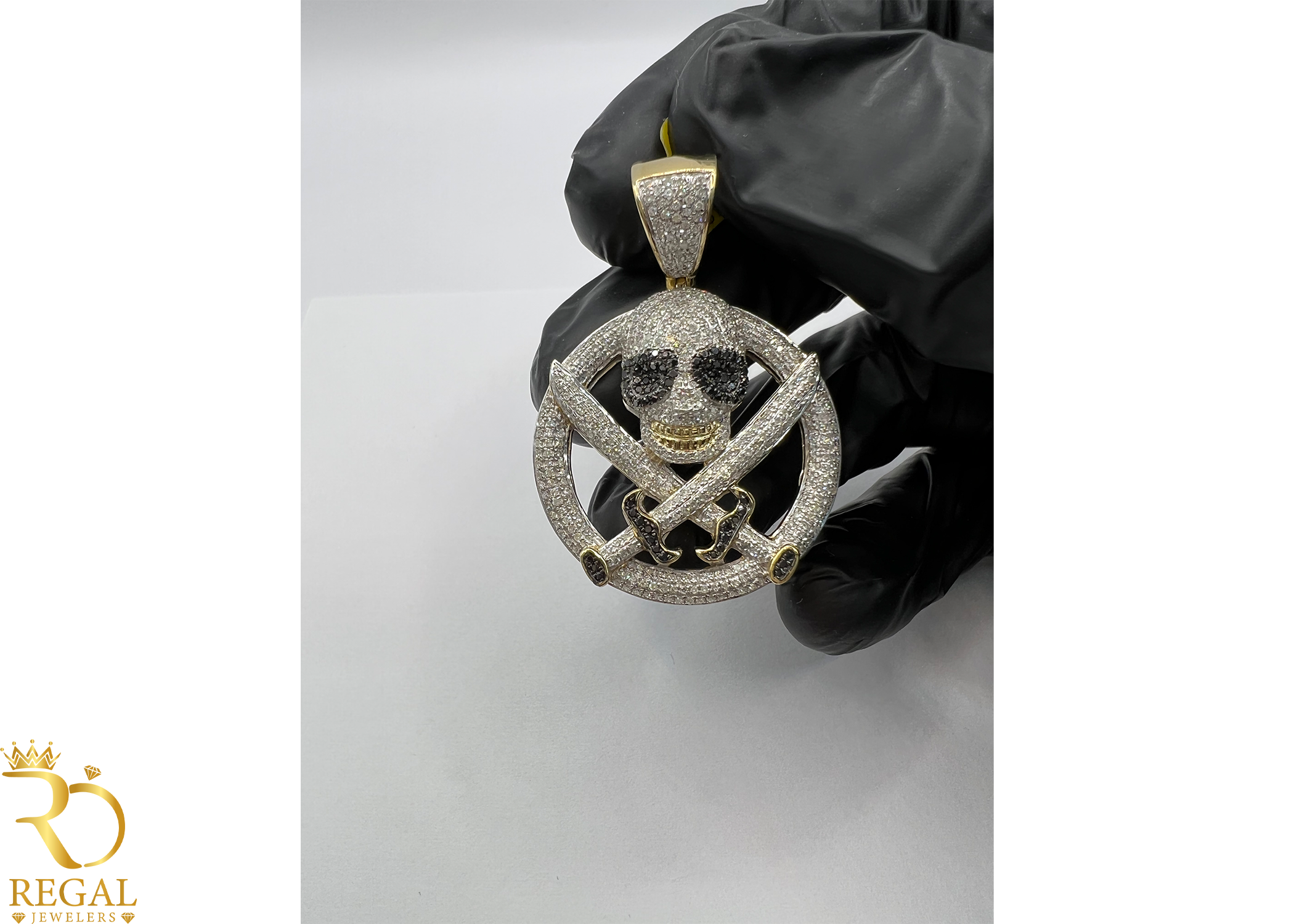 Sea Pirate Pendant with Diamonds