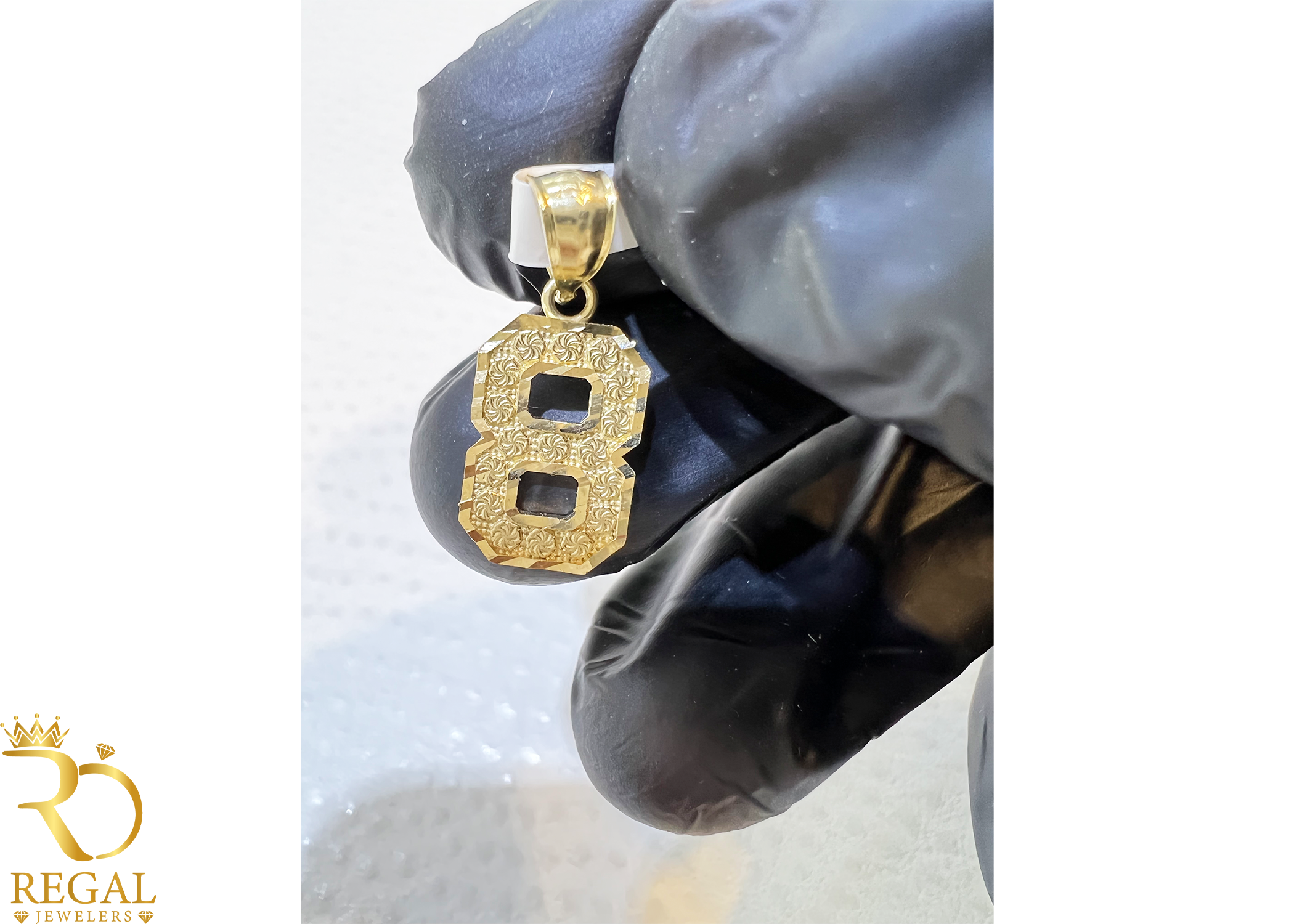 Gold Number Pendants