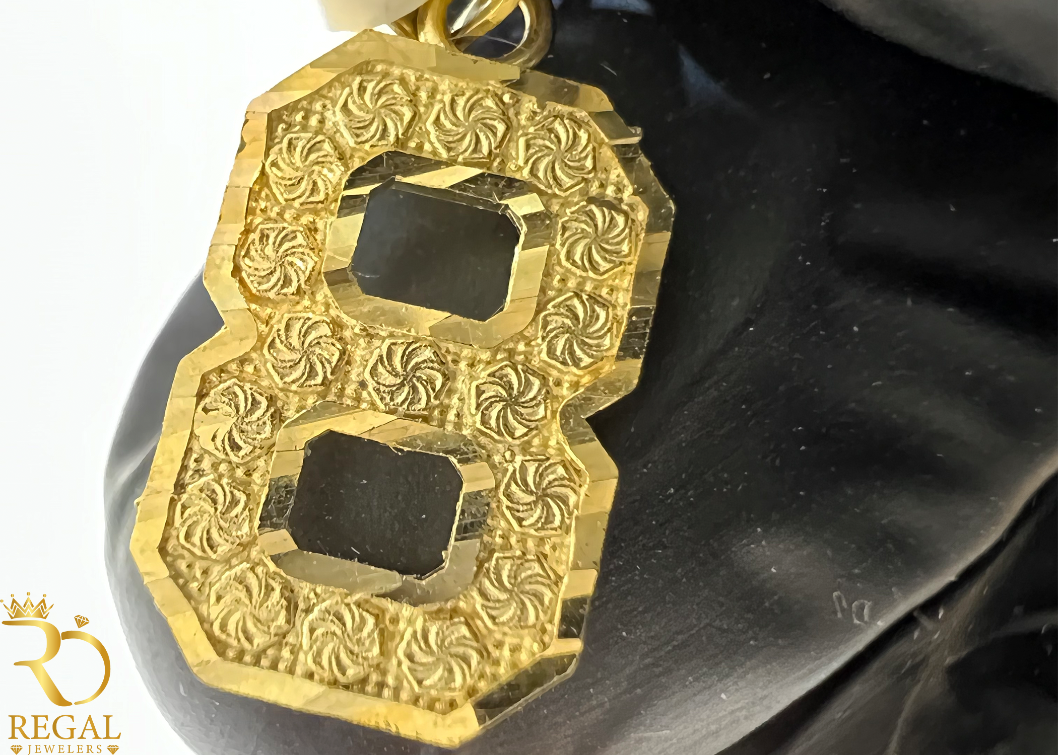 Gold Number Pendants