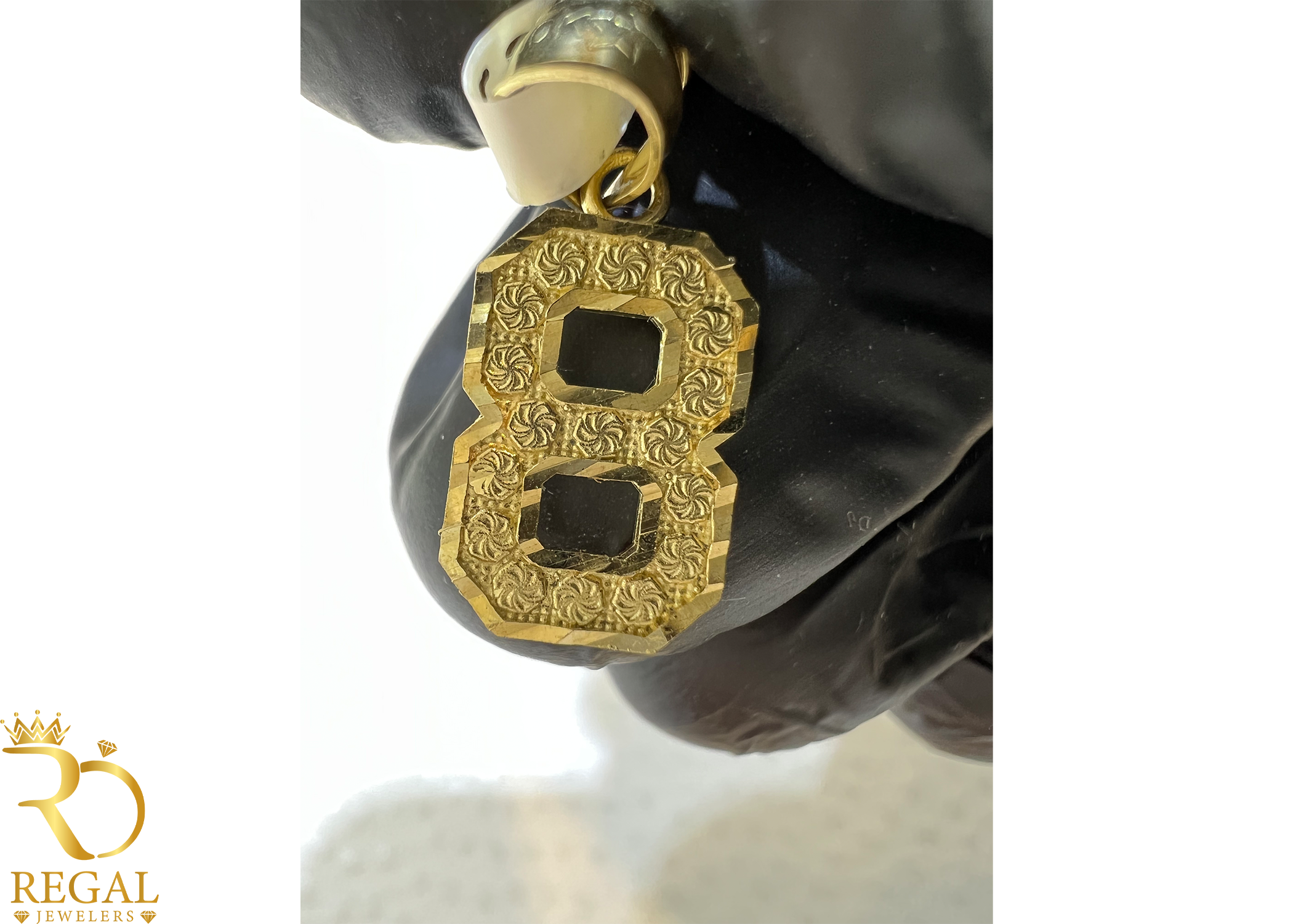 Gold Number Pendants