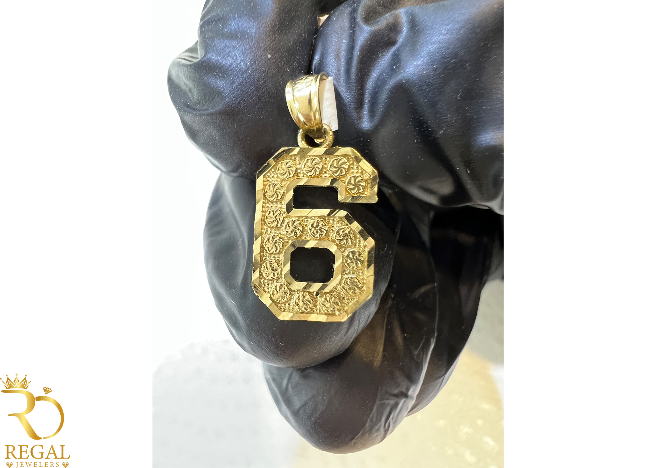 Gold Number Pendants