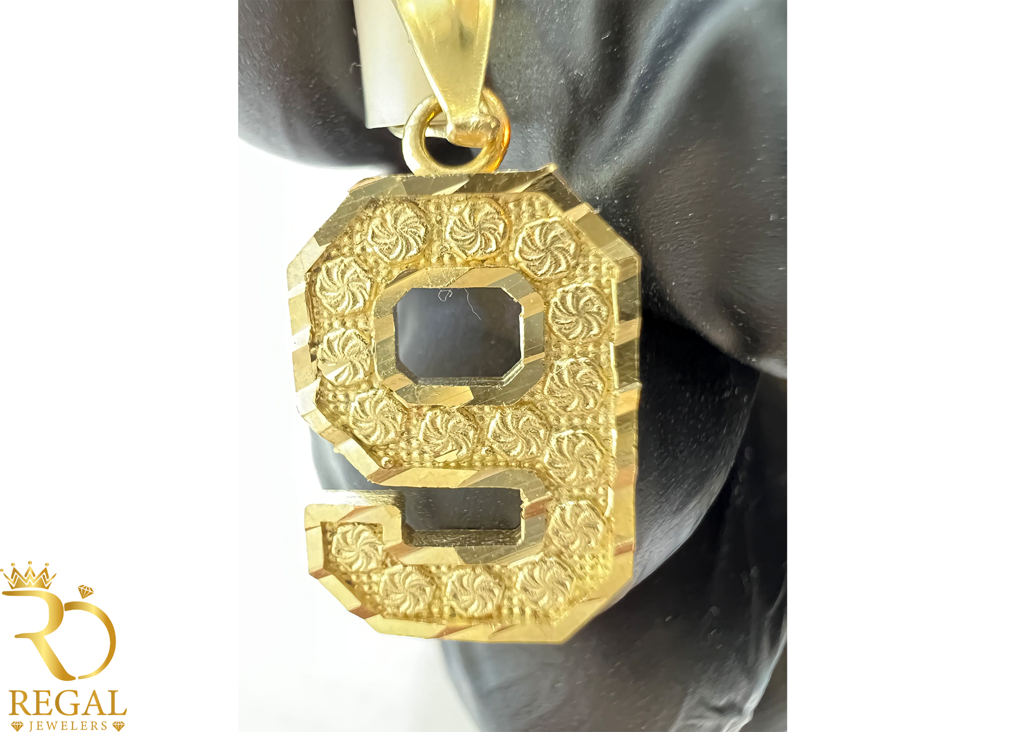 Gold Number Pendants