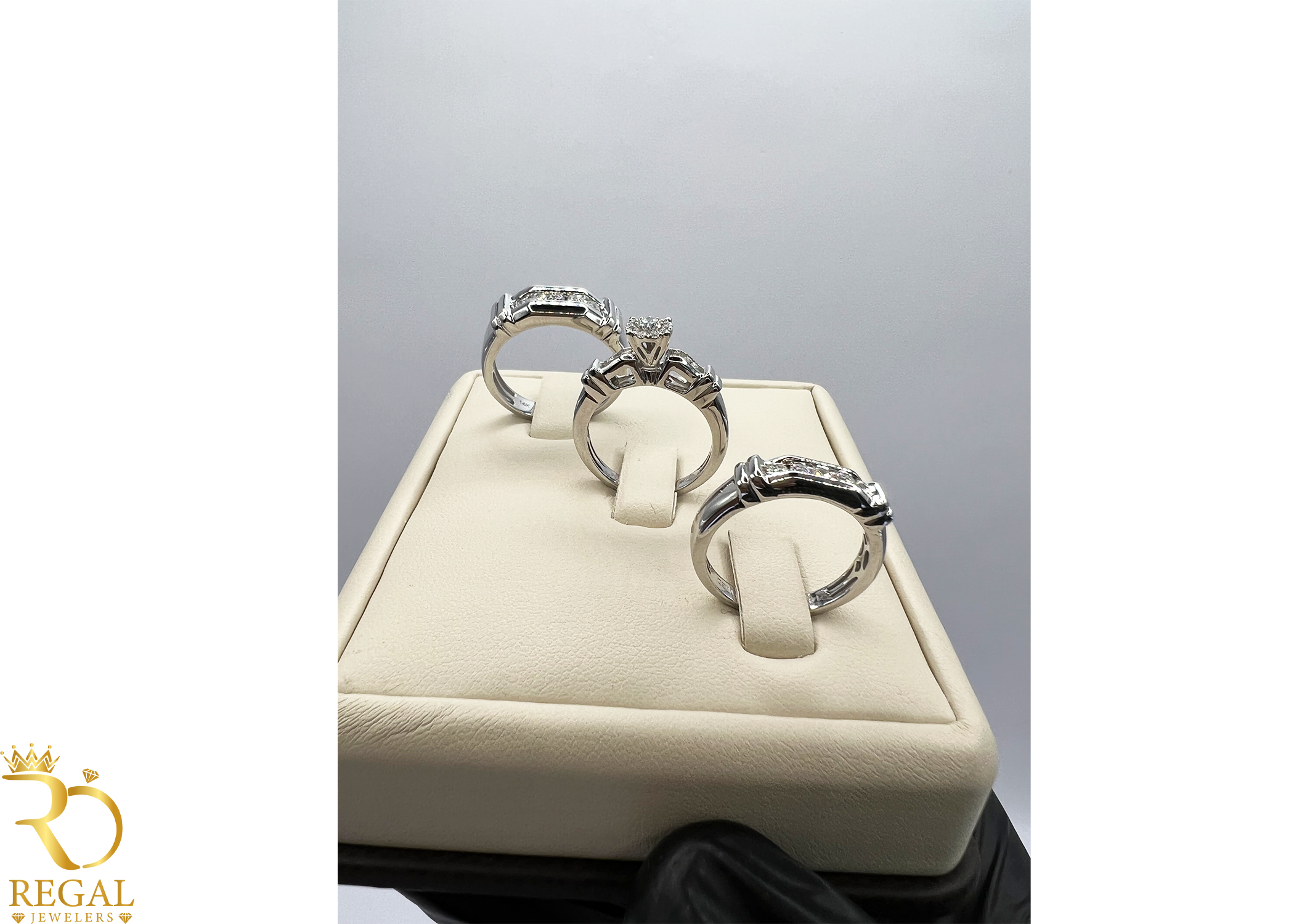 Trio Set Wedding Diamond Rings