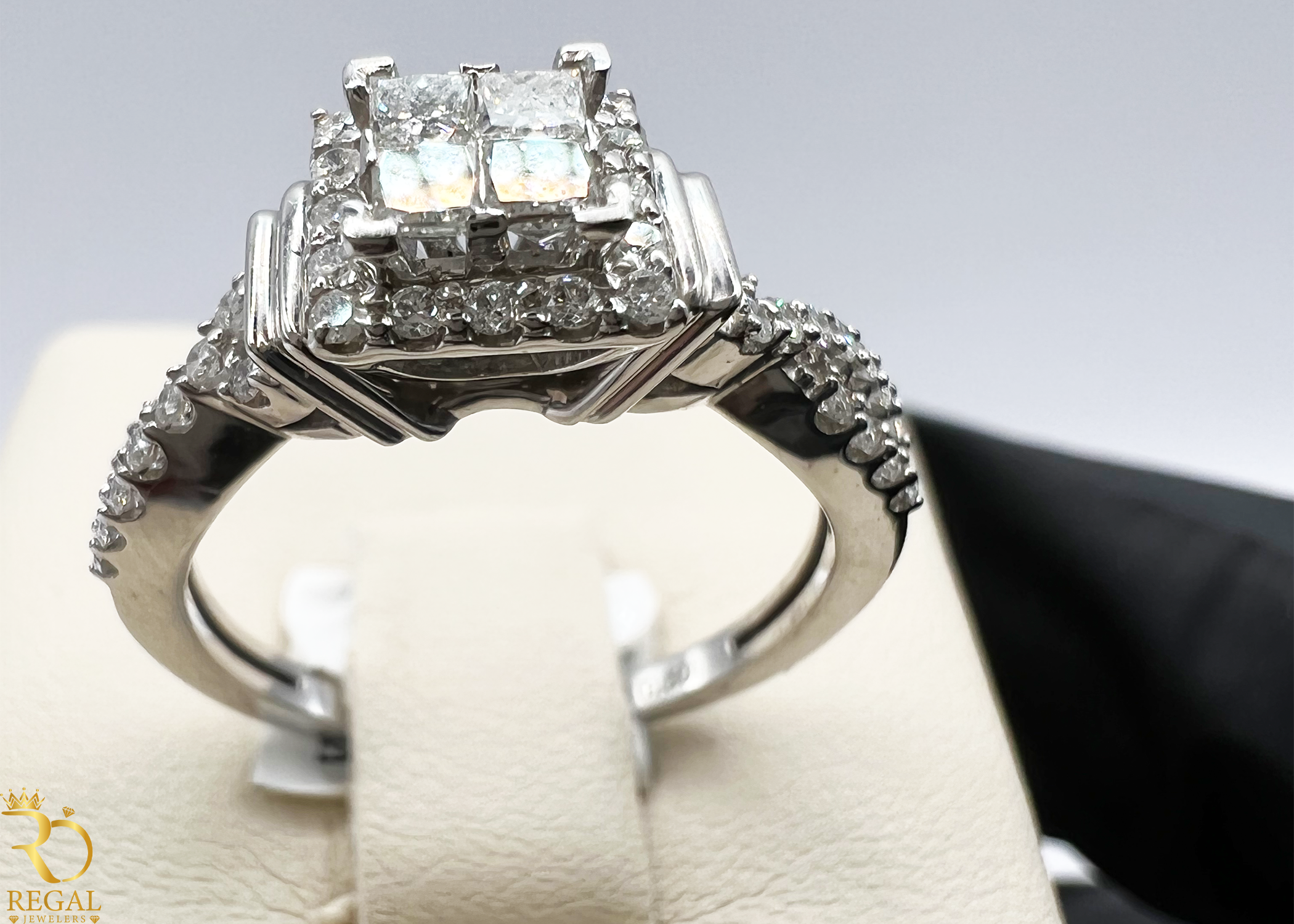 Engagement Ring With Diamonds