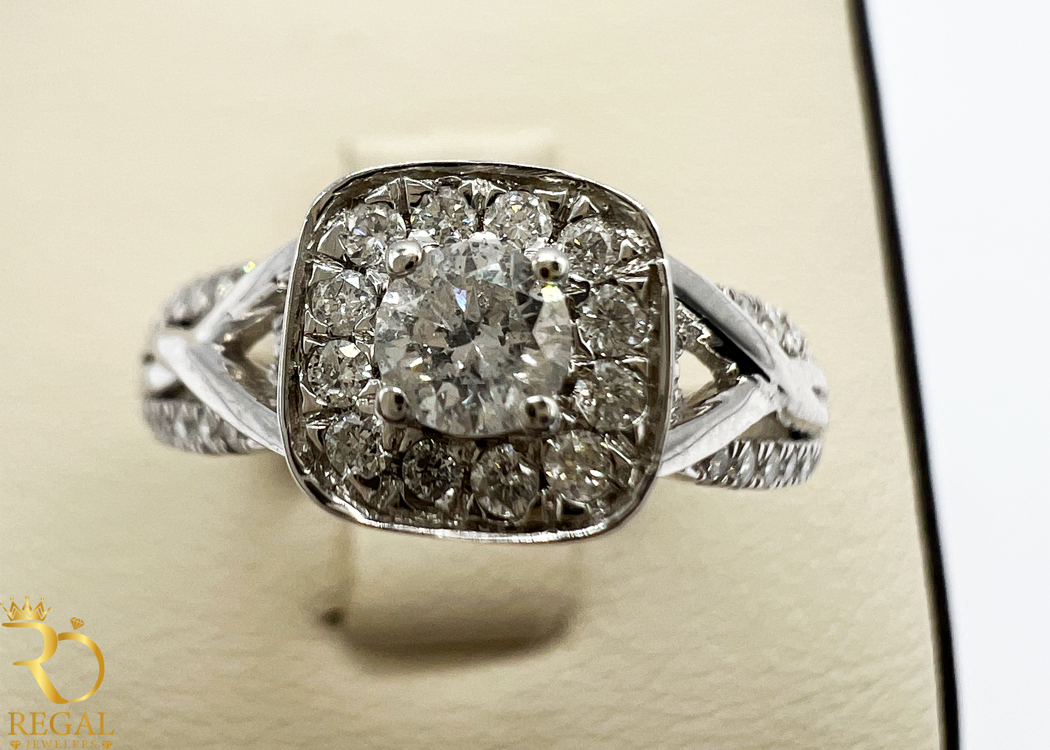Engagement Ring With Diamonds