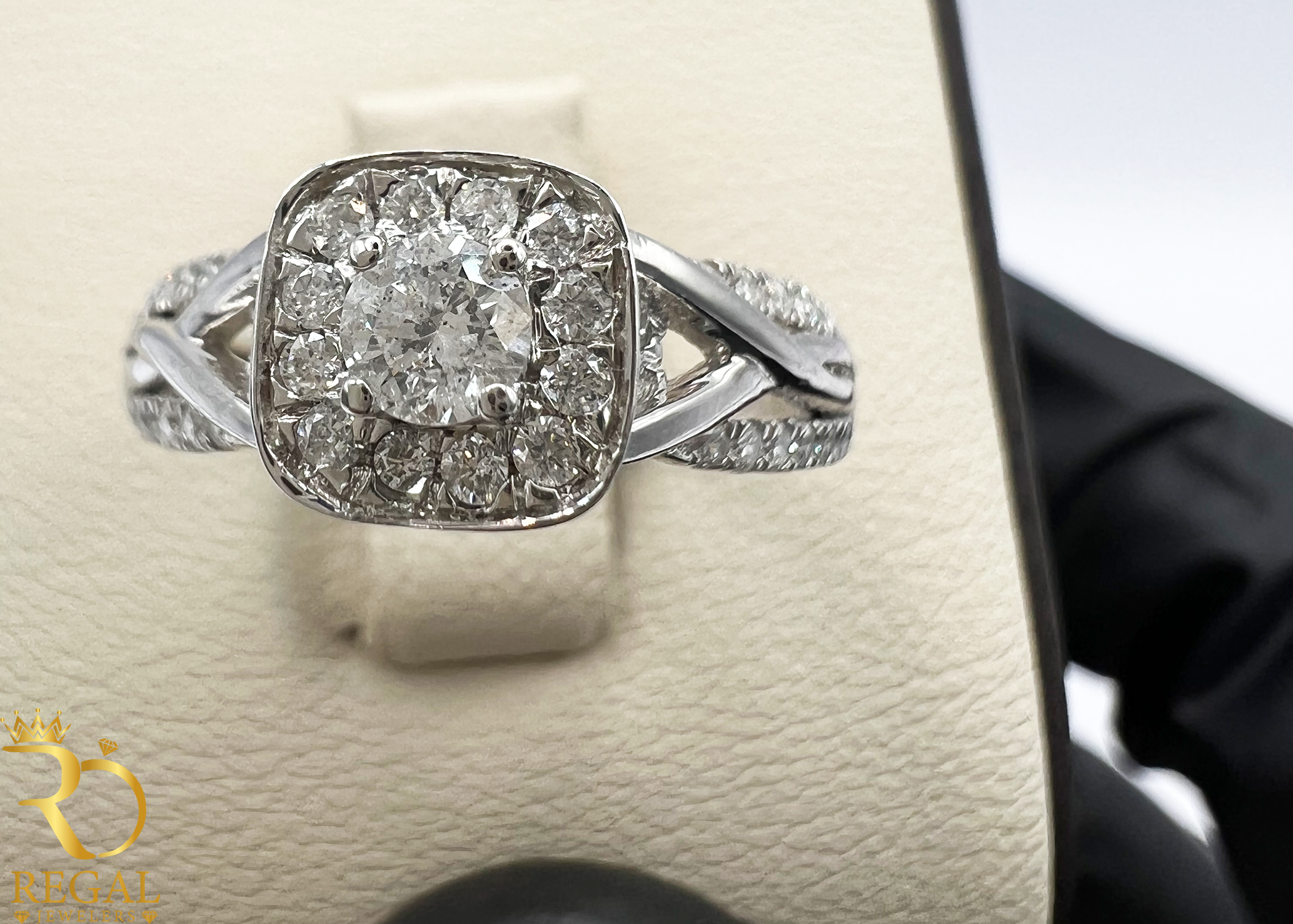 Engagement Ring With Diamonds