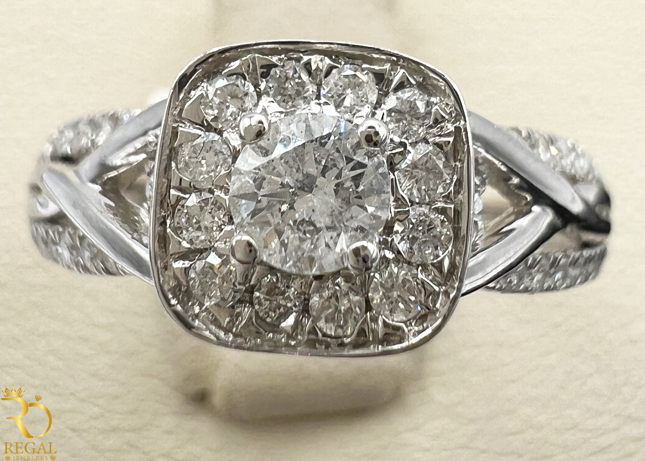 Engagement Ring With Diamonds