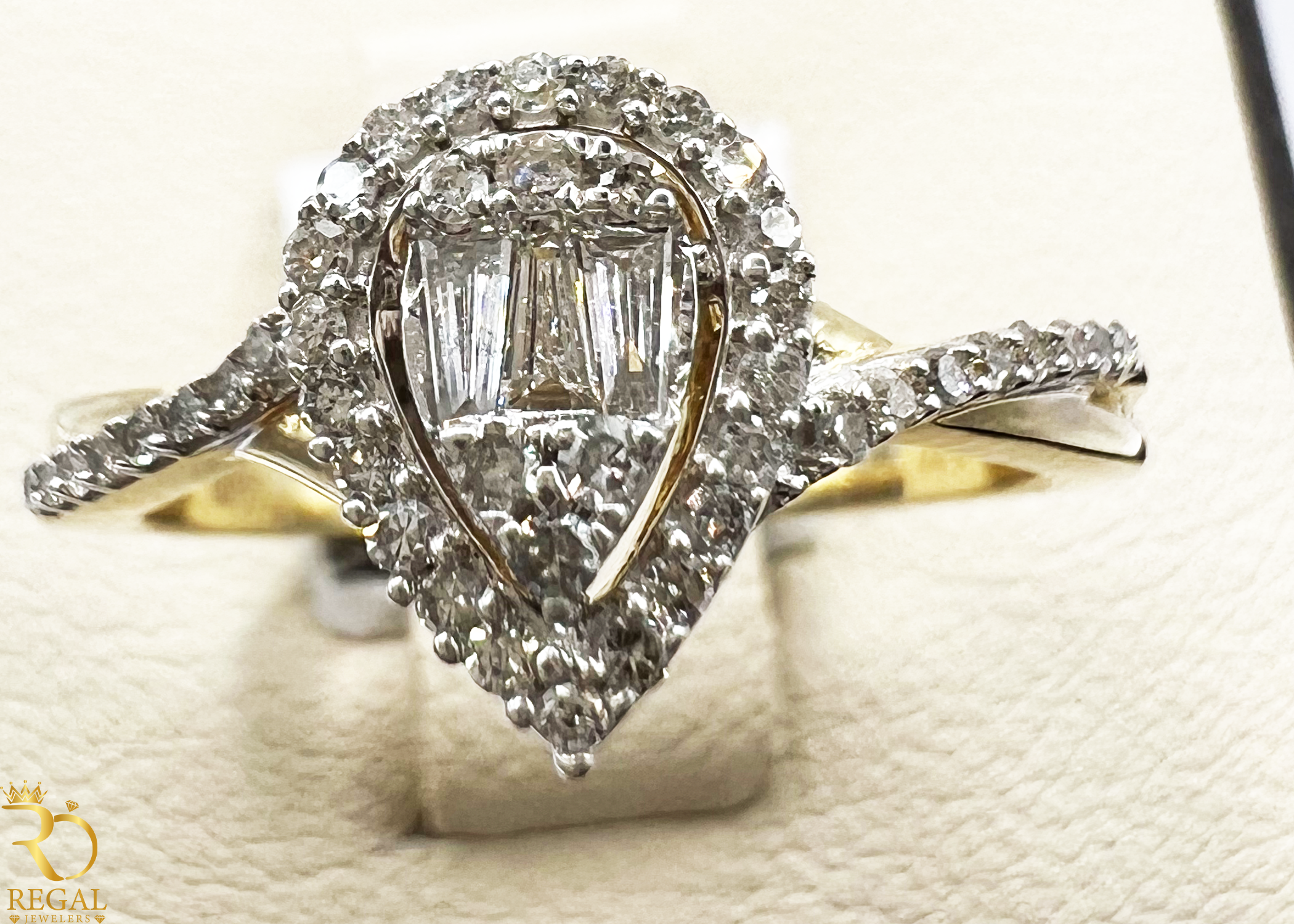 Engagement Ring With Diamonds