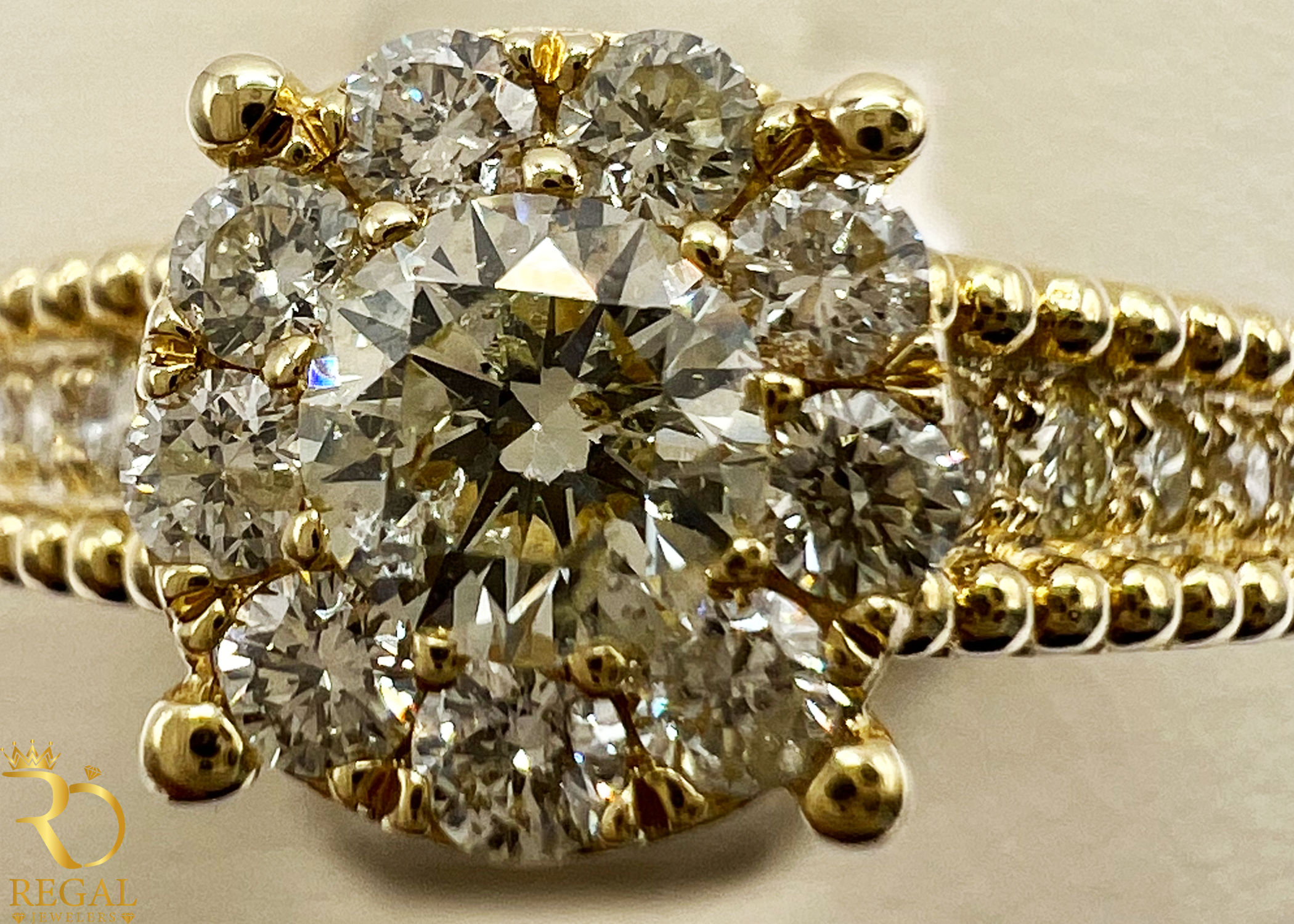 Engagement Ring With Diamonds