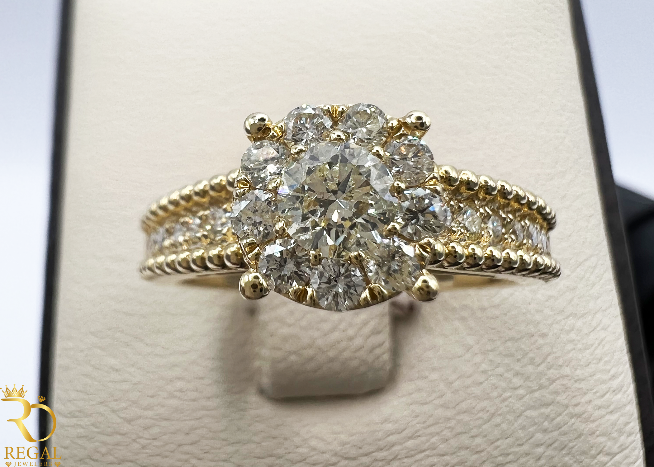 Engagement Ring With Diamonds