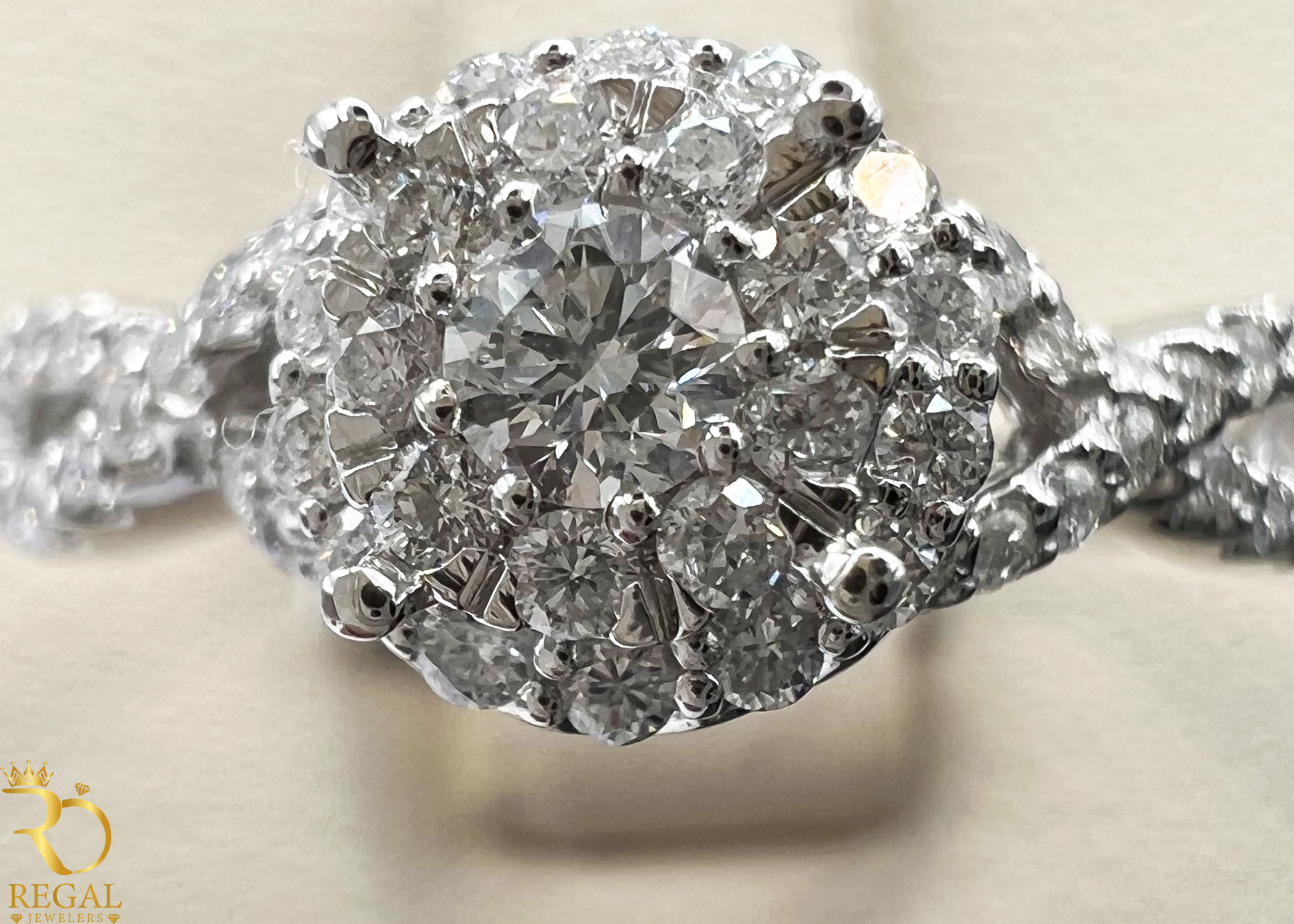 Engagement Ring With Diamonds