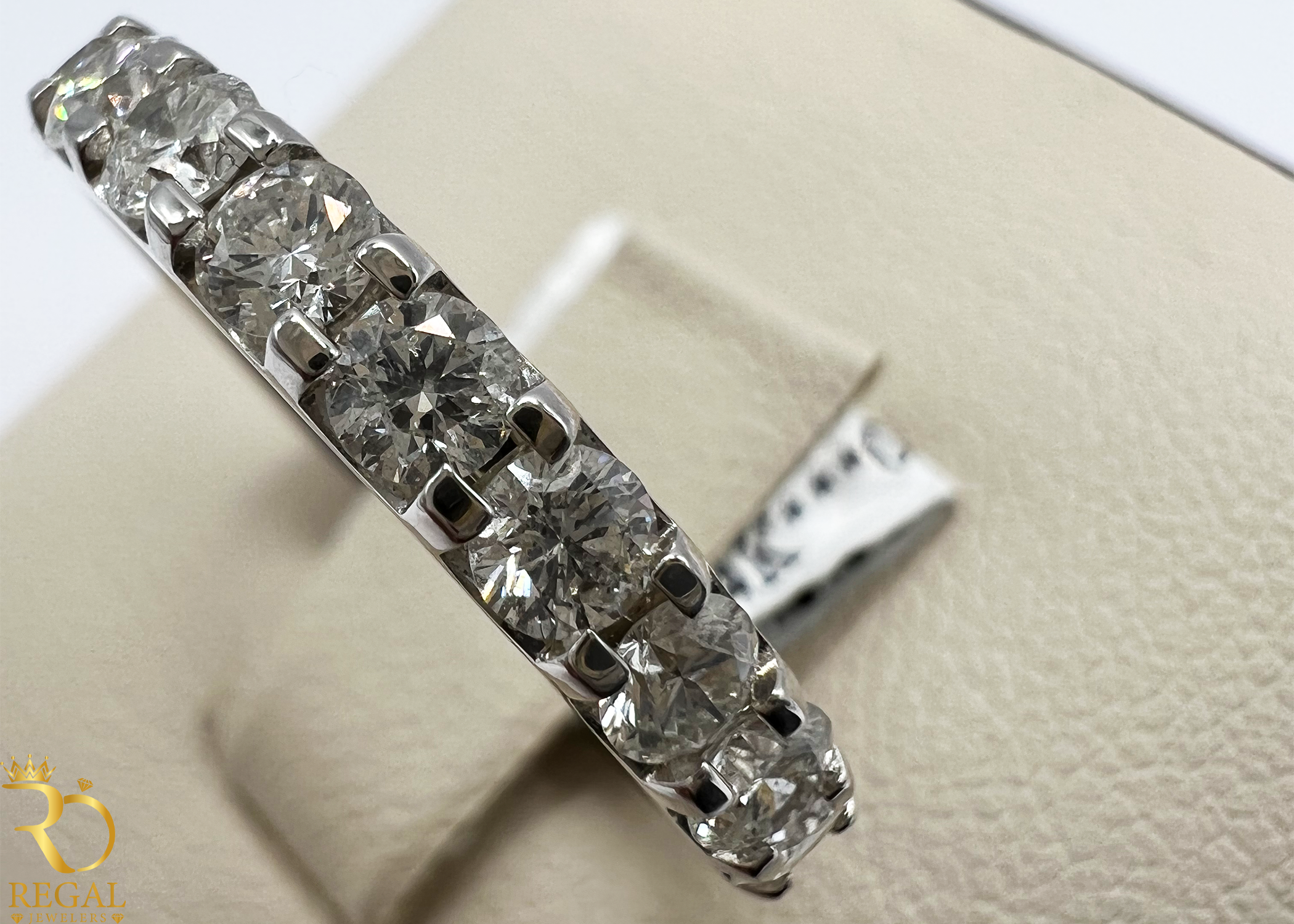 Wedding Band with Diamonds