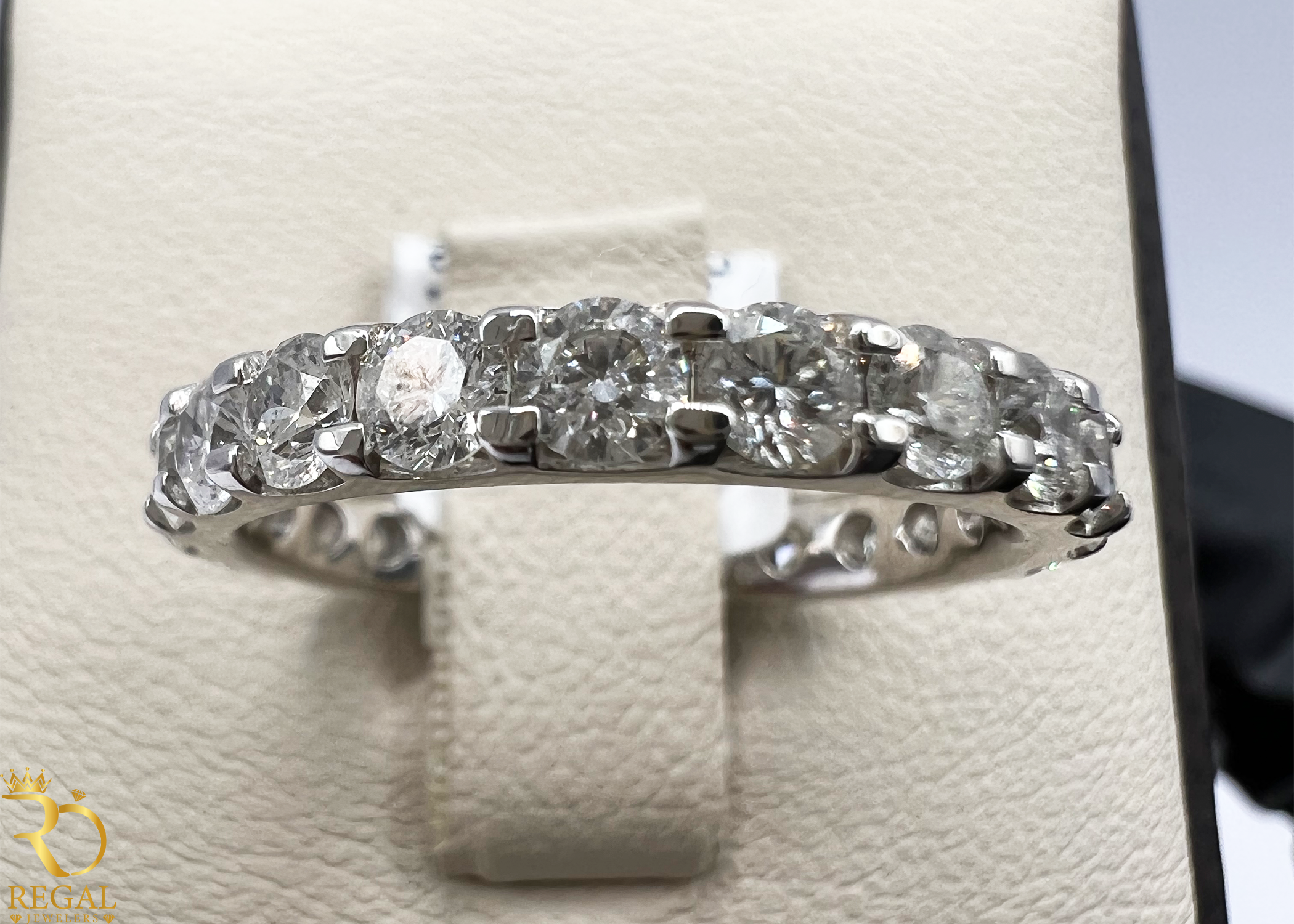 Wedding Band with Diamonds