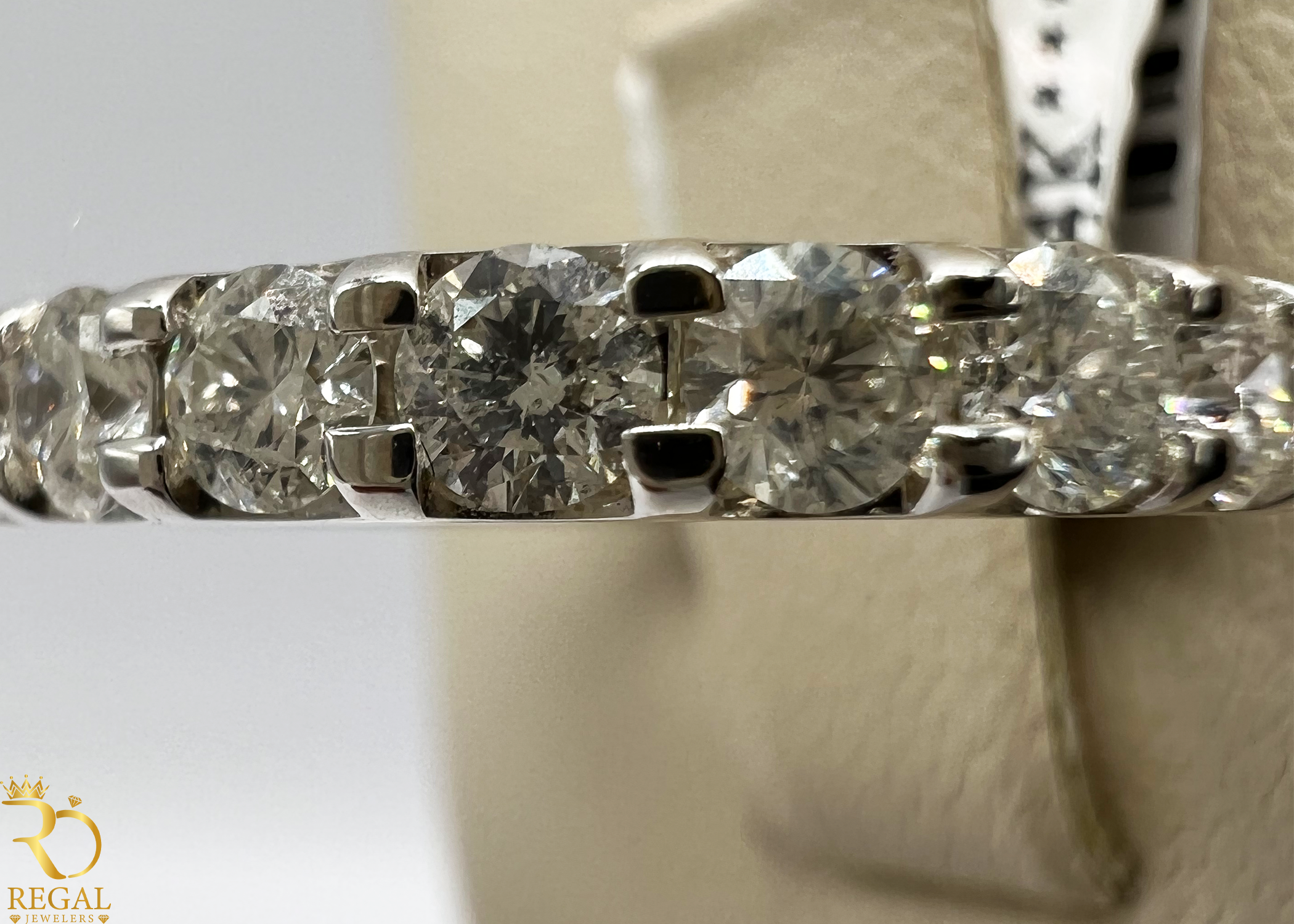 Wedding Band with Diamonds