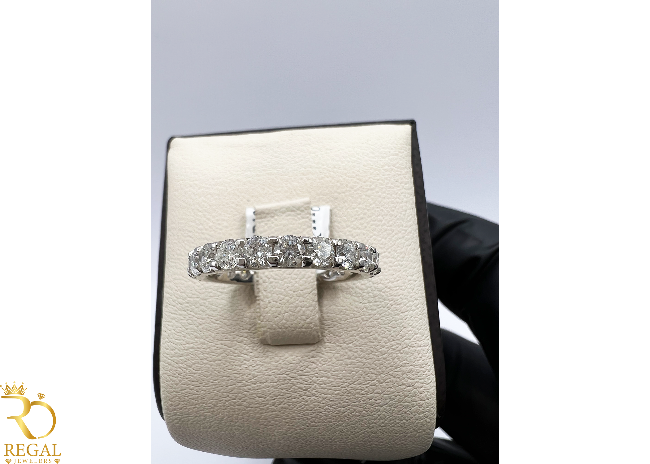 Wedding Band with Diamonds