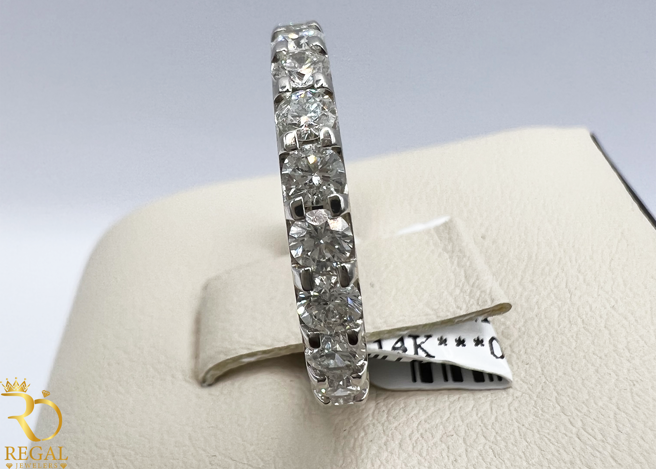 Wedding Band with Diamonds