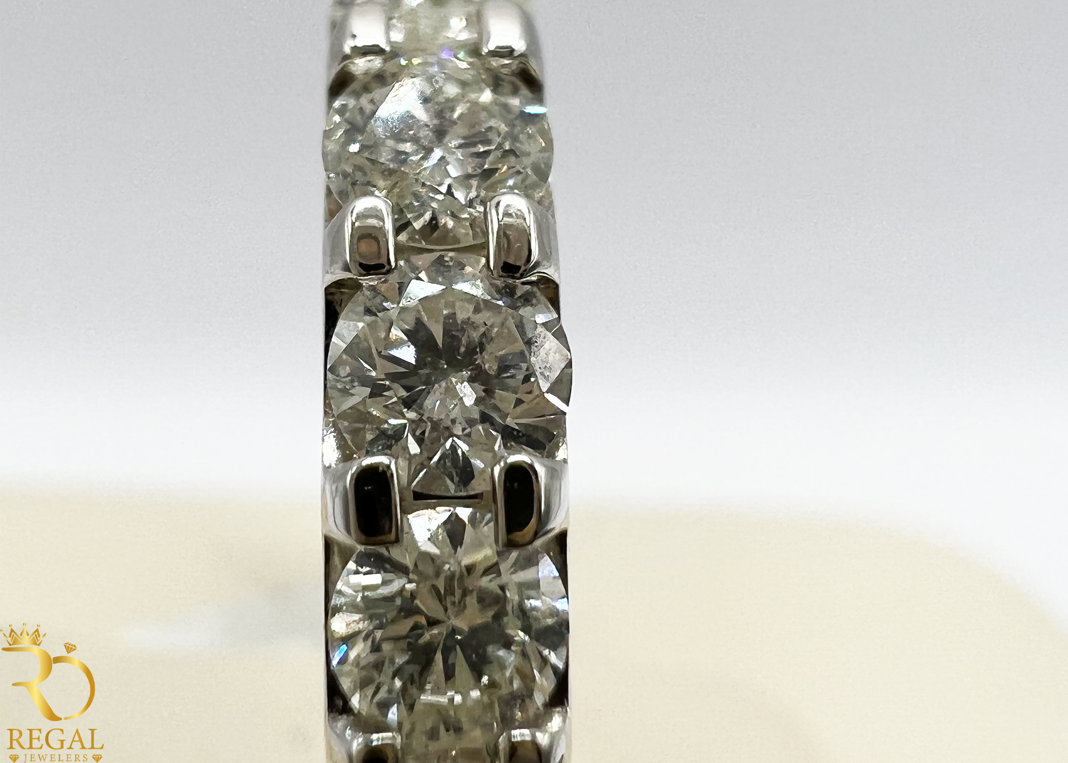 Wedding Band with Diamonds