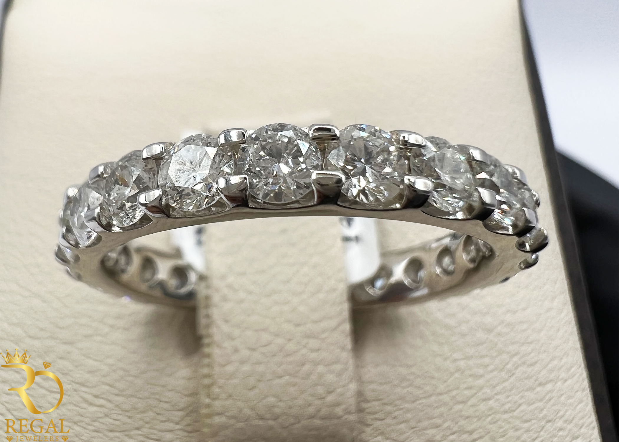 Wedding Band with Diamonds