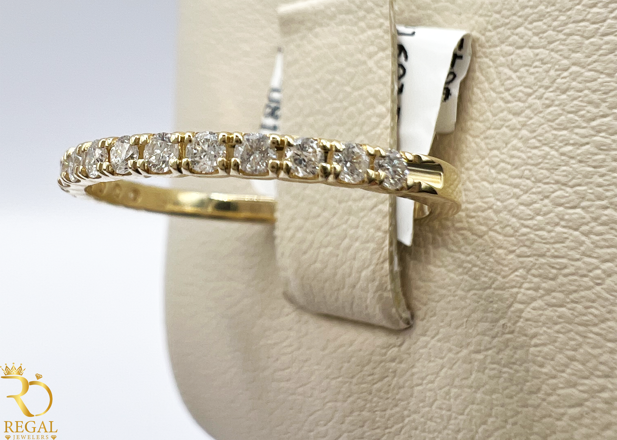 Wedding Band with Diamonds