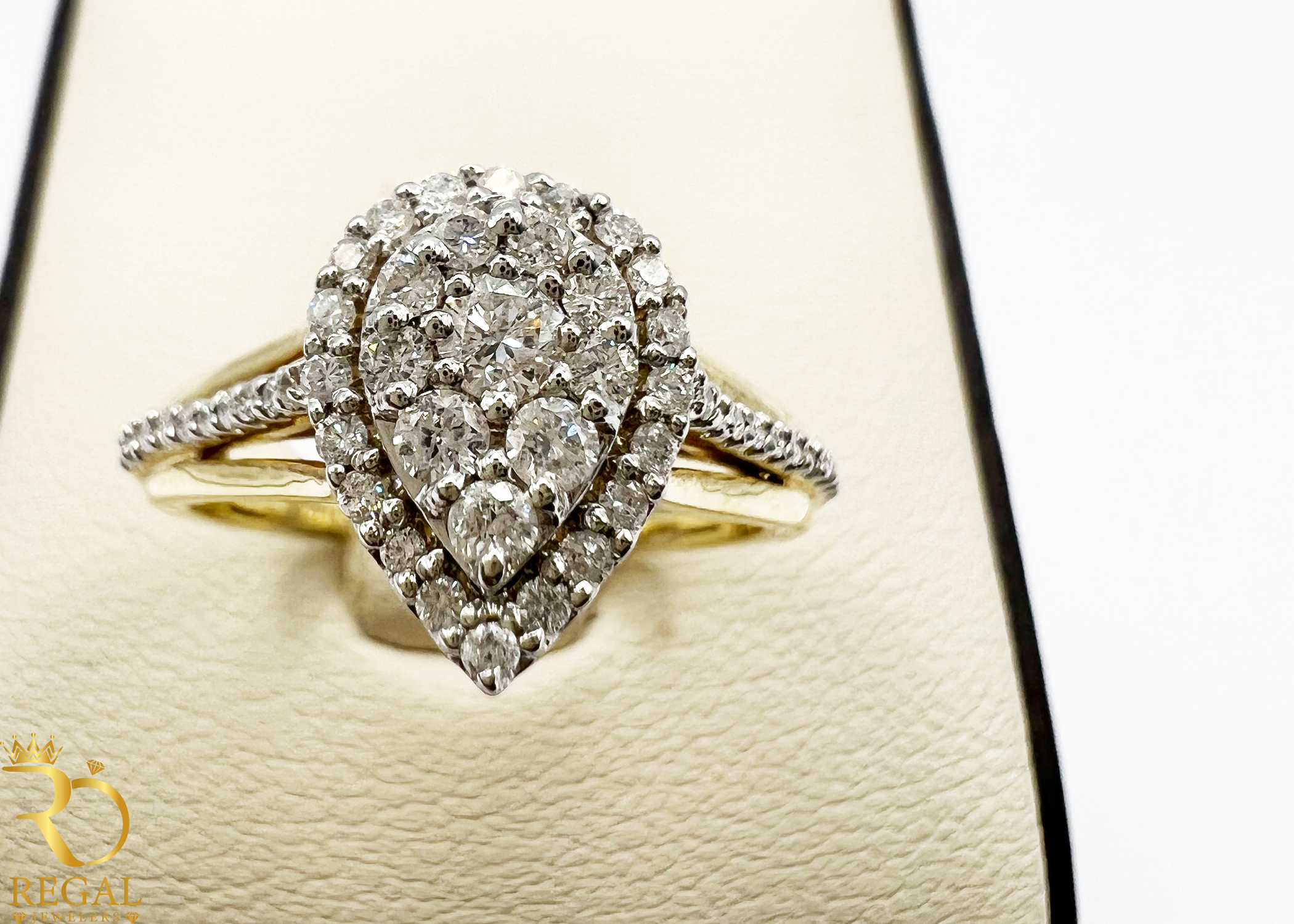 Heart Engagement Ring With Diamonds