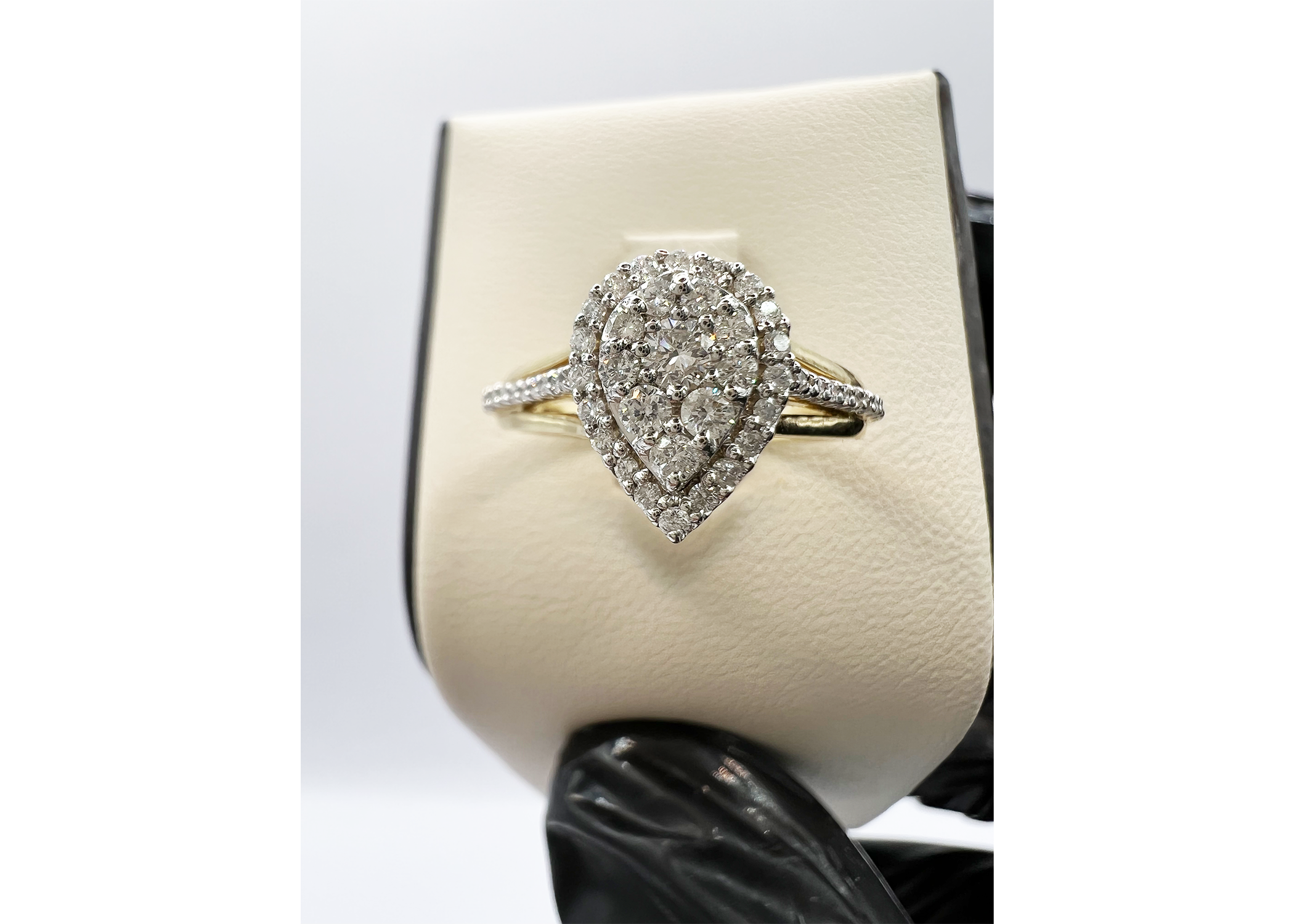 Heart Engagement Ring With Diamonds