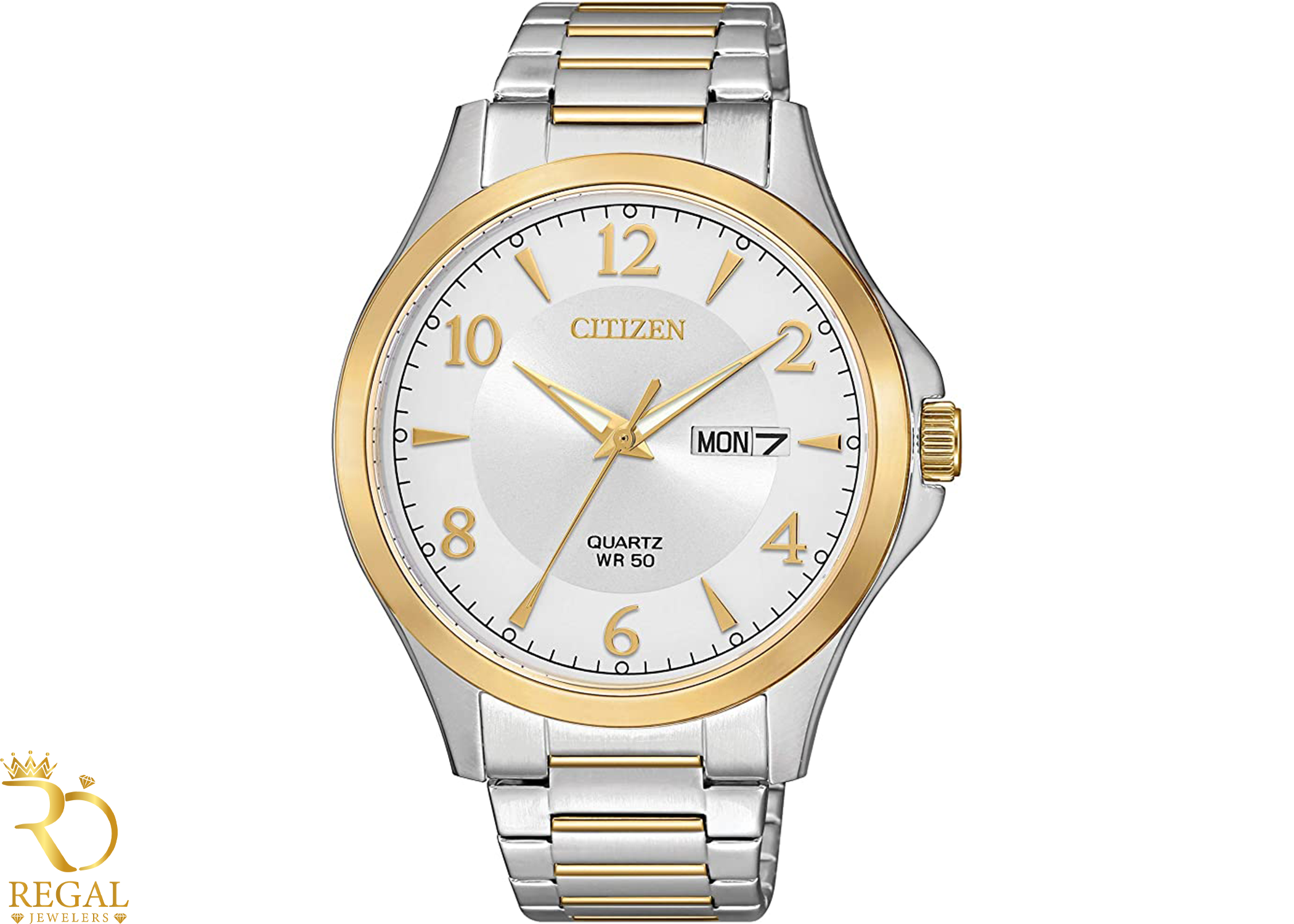 Citizen Quartz Mens Watch, Stainless Steel, Classic, Two-Tone (Model: BF2005-54A)