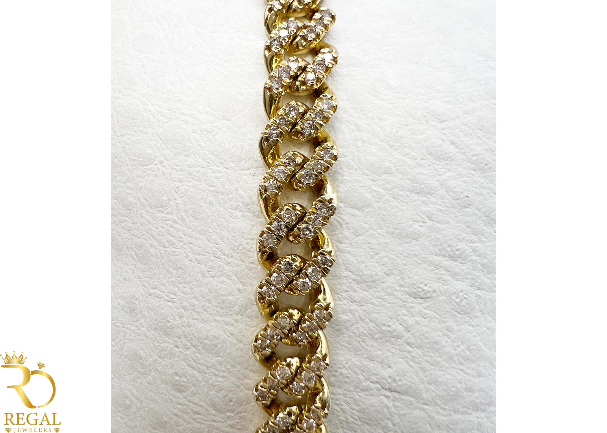 Miami Cuban Link Bracelet with Diamonds