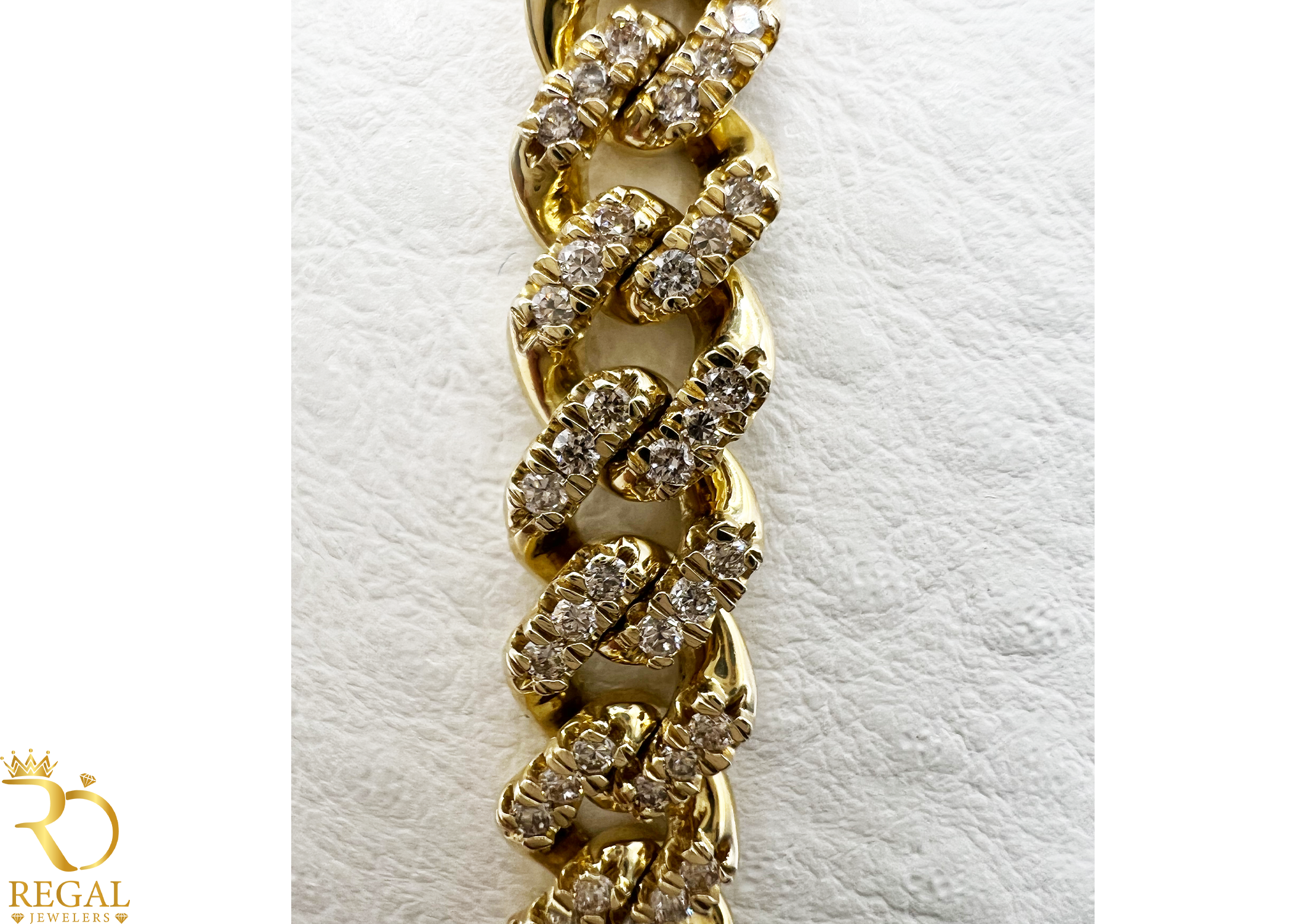 Miami Cuban Link Bracelet with Diamonds