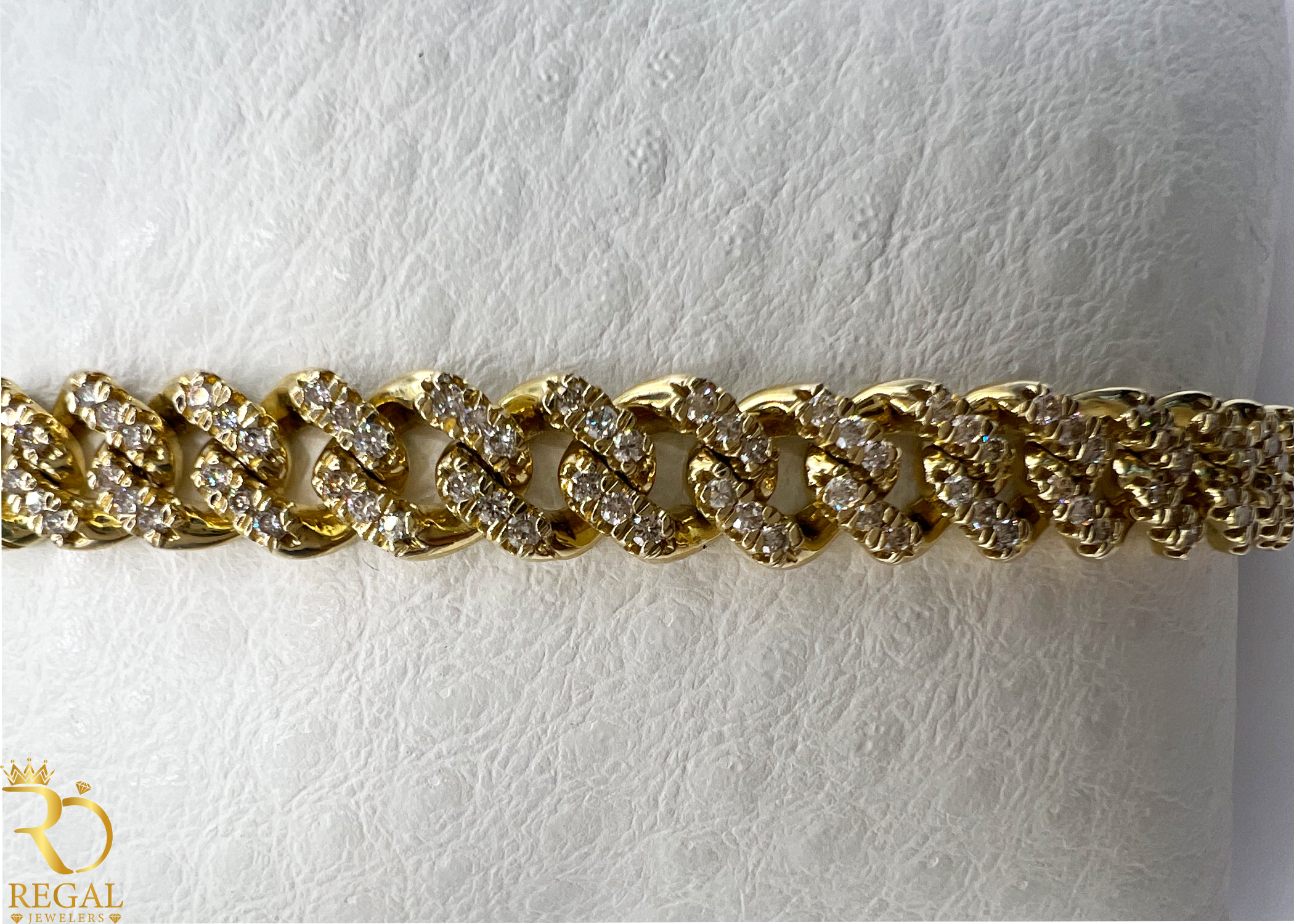 Miami Cuban Link Bracelet with Diamonds