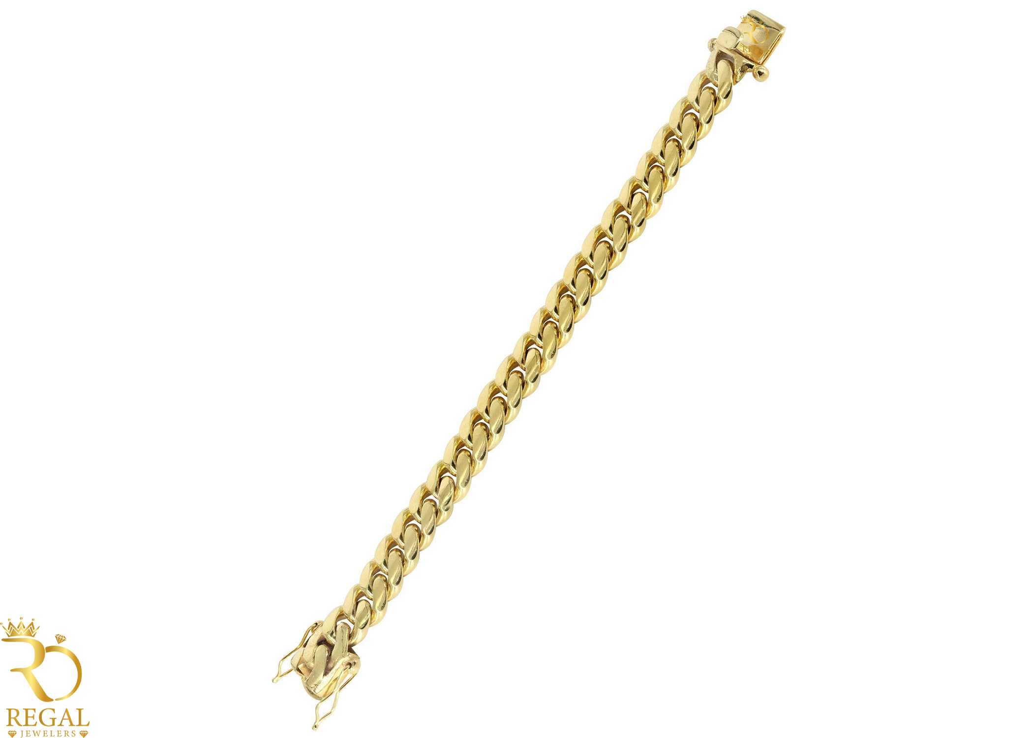 Miami Cuban Link Bracelet 14.5mm Gold