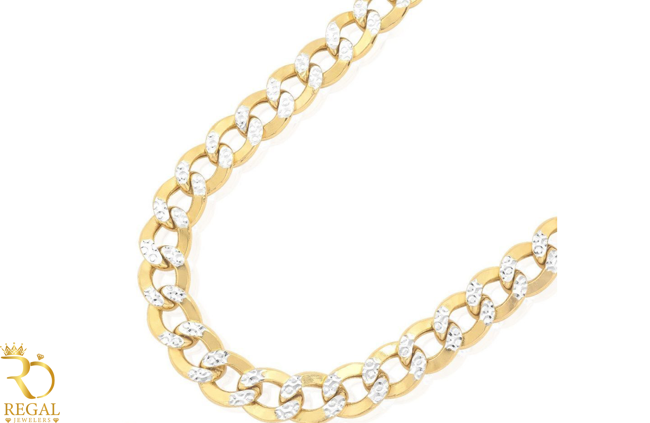 Both Sides Diamond Cut Cuban Link Chain