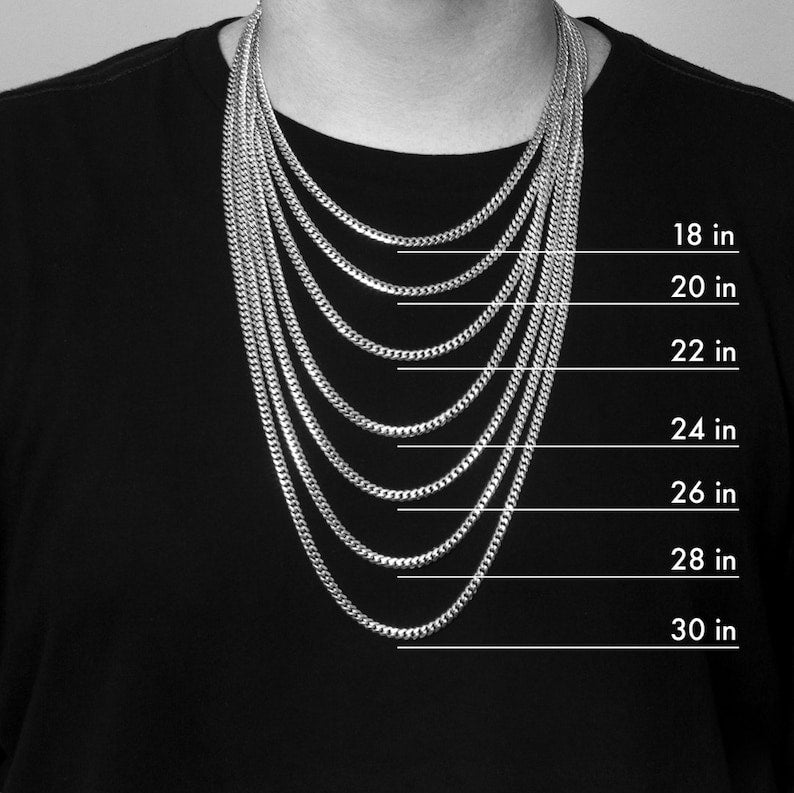 925 Sterling Silver Solid Rope Chain