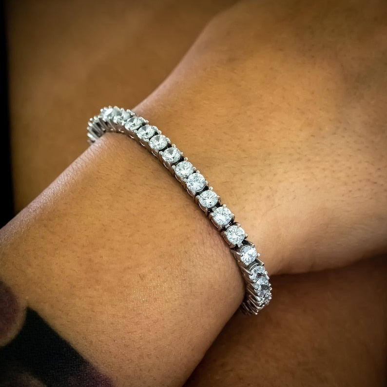 Tennis Bracelet,925 Sterling Silver