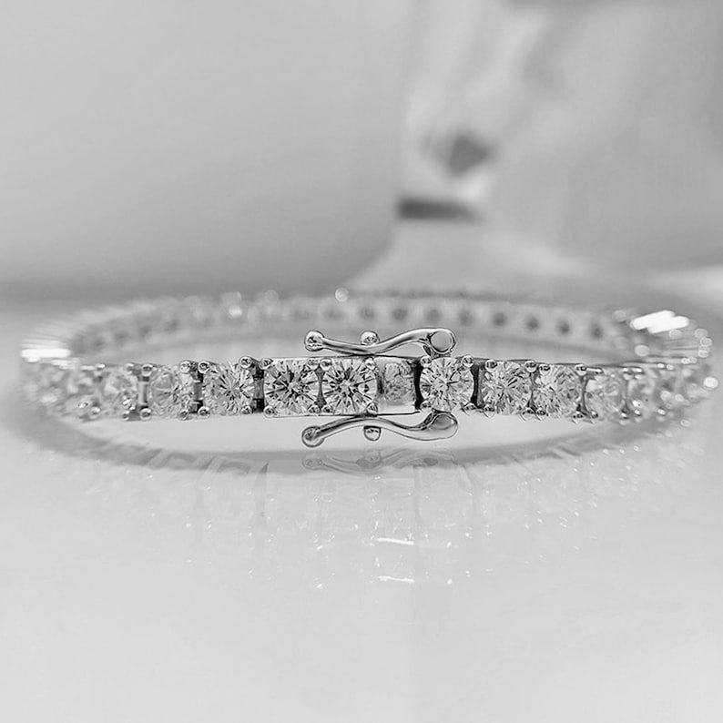 Tennis Bracelet,925 Sterling Silver