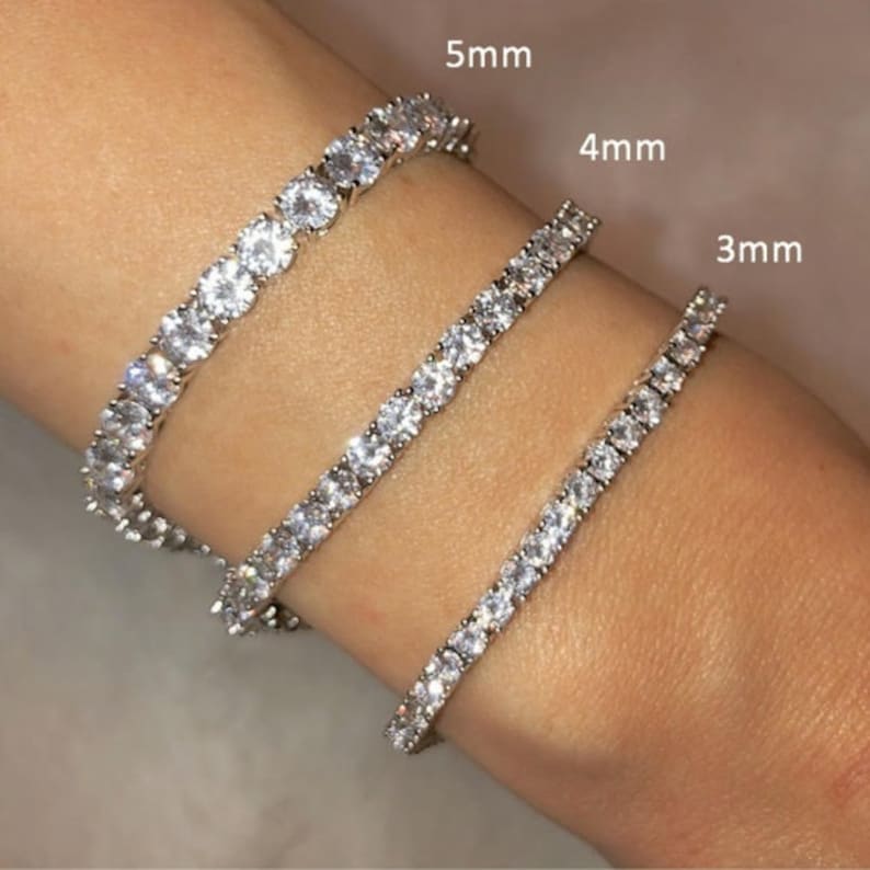 Tennis Bracelet,925 Sterling Silver