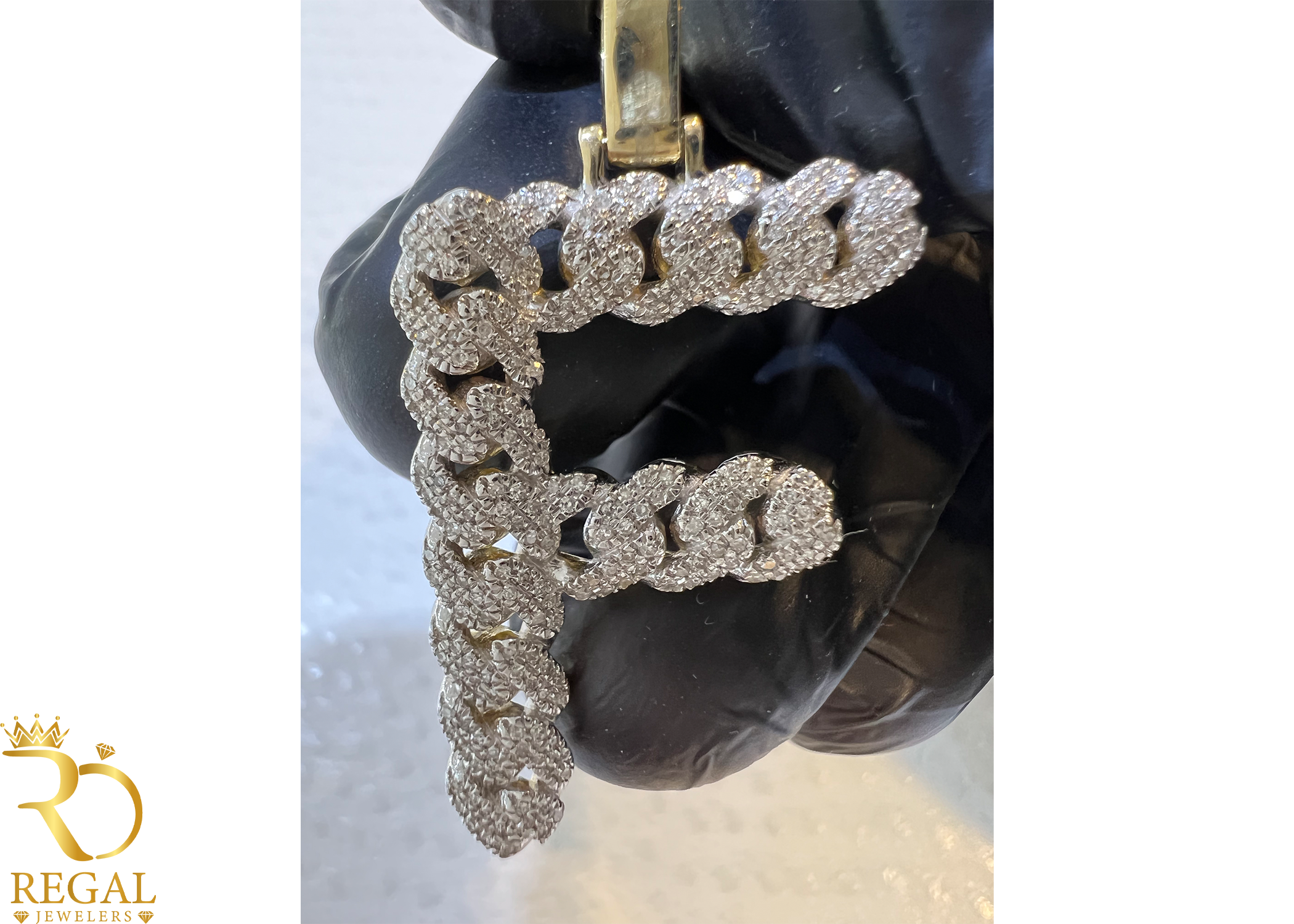 Initial Pendant with Diamonds (Contact US on WhatsApp)