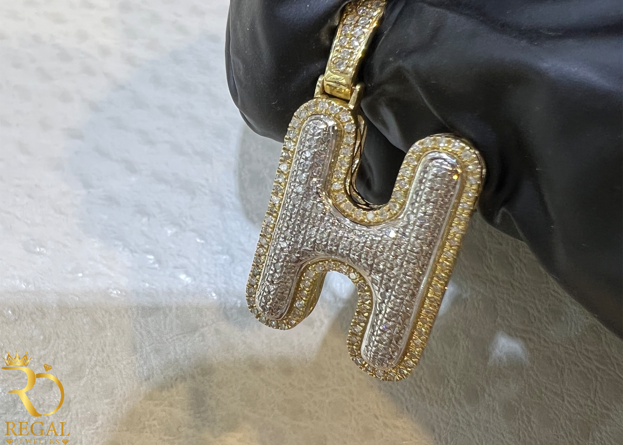 Initial Pendant with Diamonds (Contact US on WhatsApp)