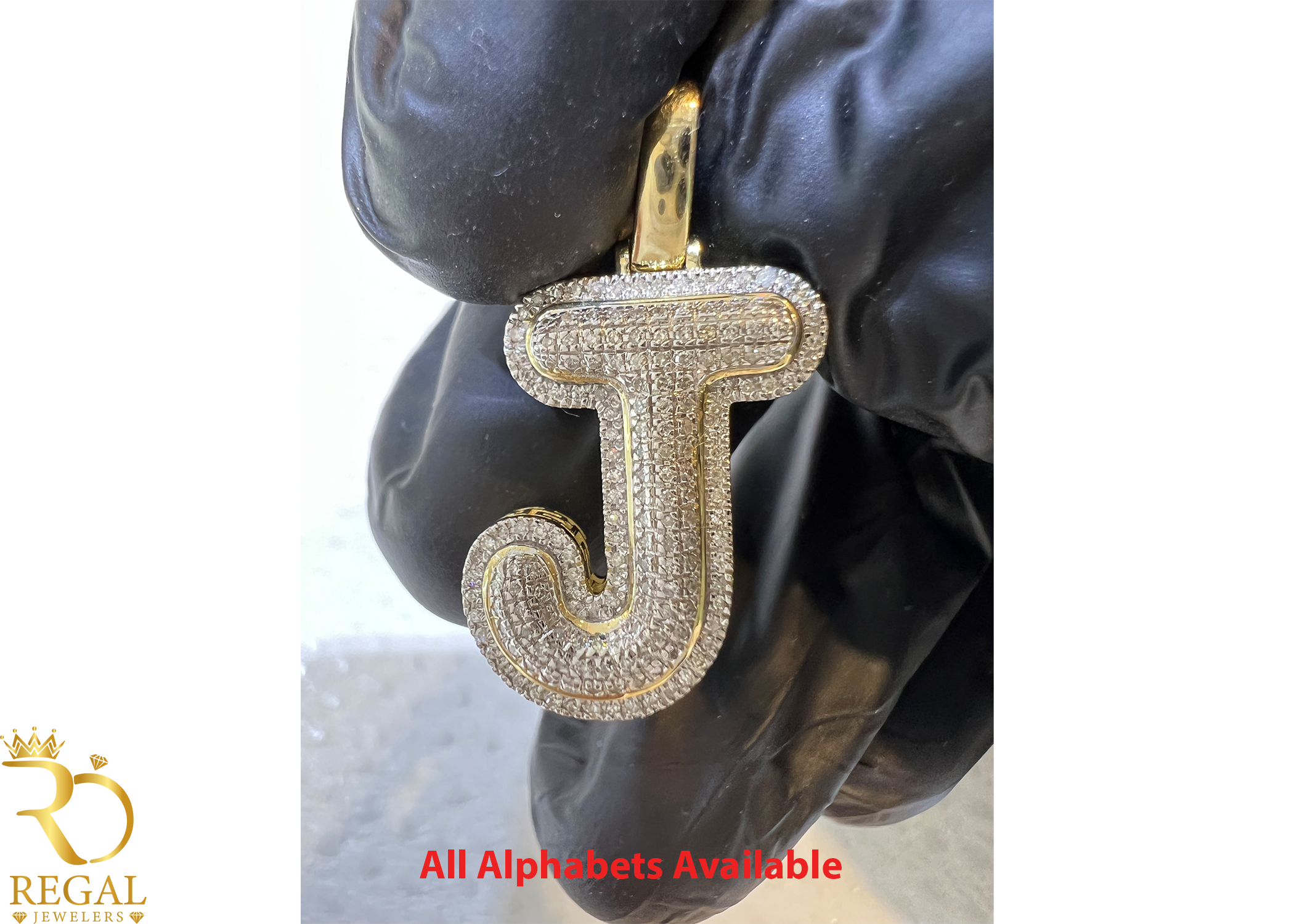 Initial Pendant with Diamonds (Contact US on WhatsApp)