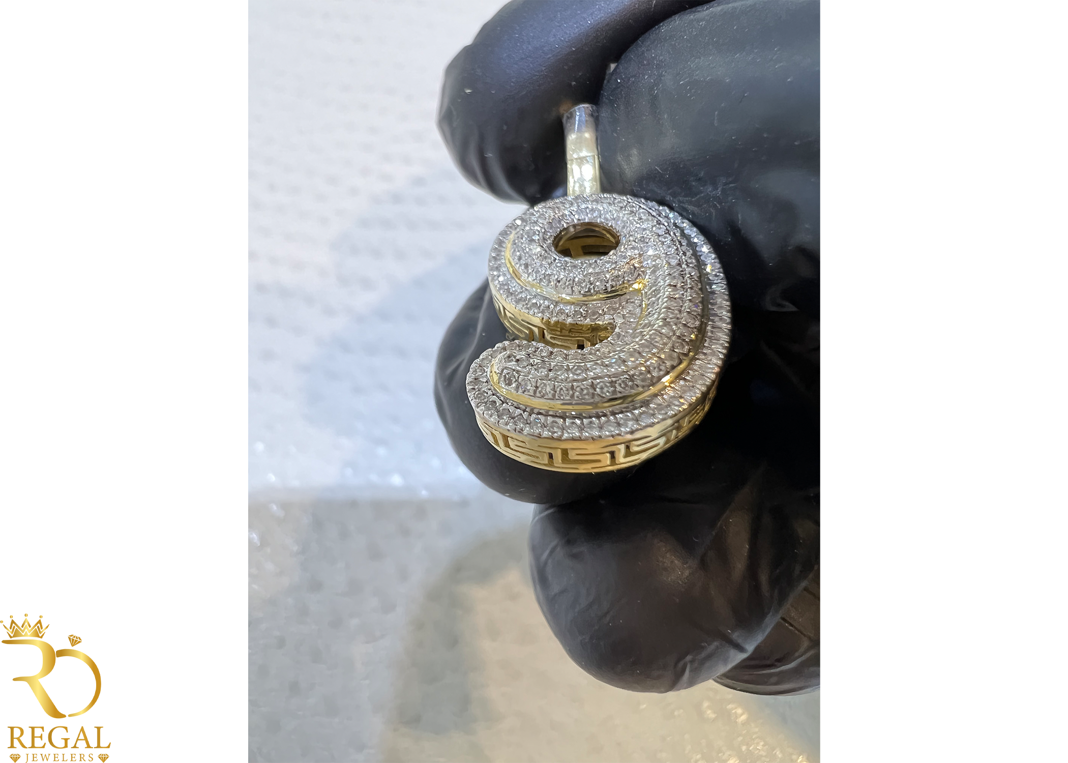 Initial Pendant with Diamonds (Contact US on WhatsApp)