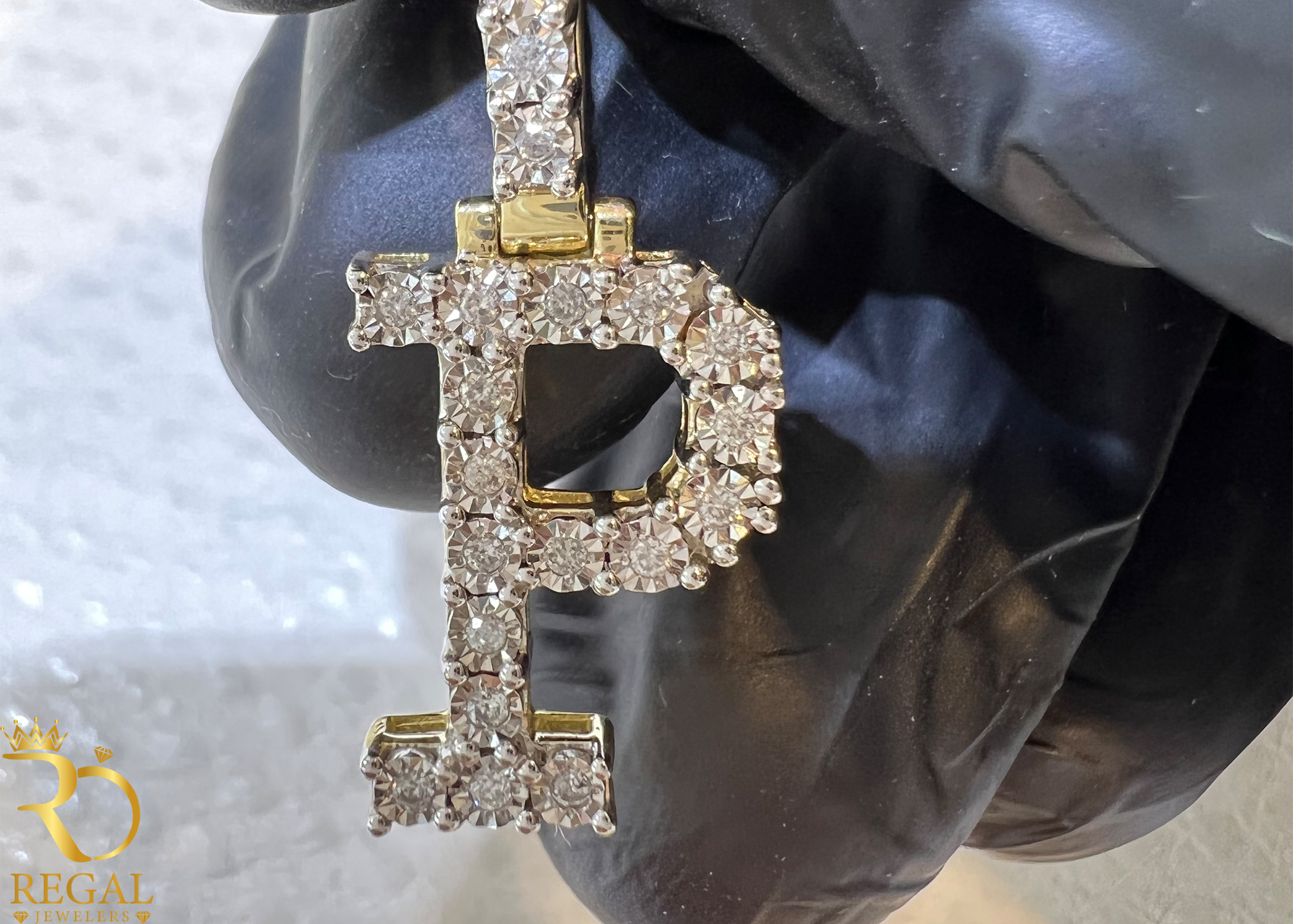 Initial Pendant with Diamonds (Contact US on WhatsApp)