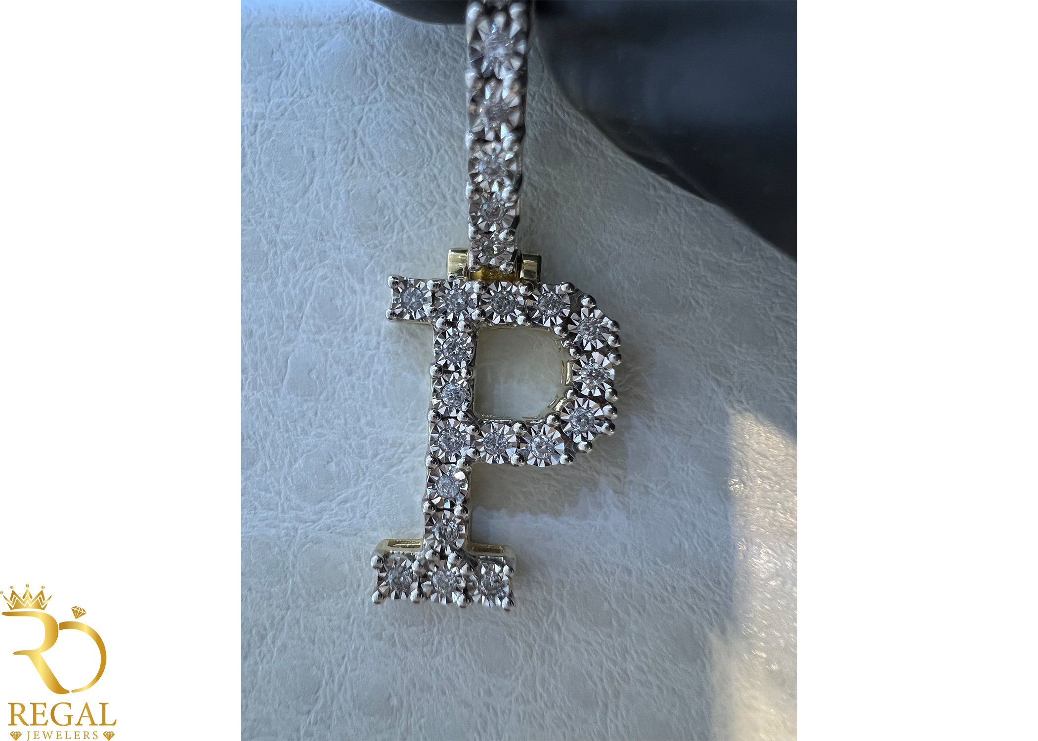 Initial Pendant with Diamonds (Contact US on WhatsApp)