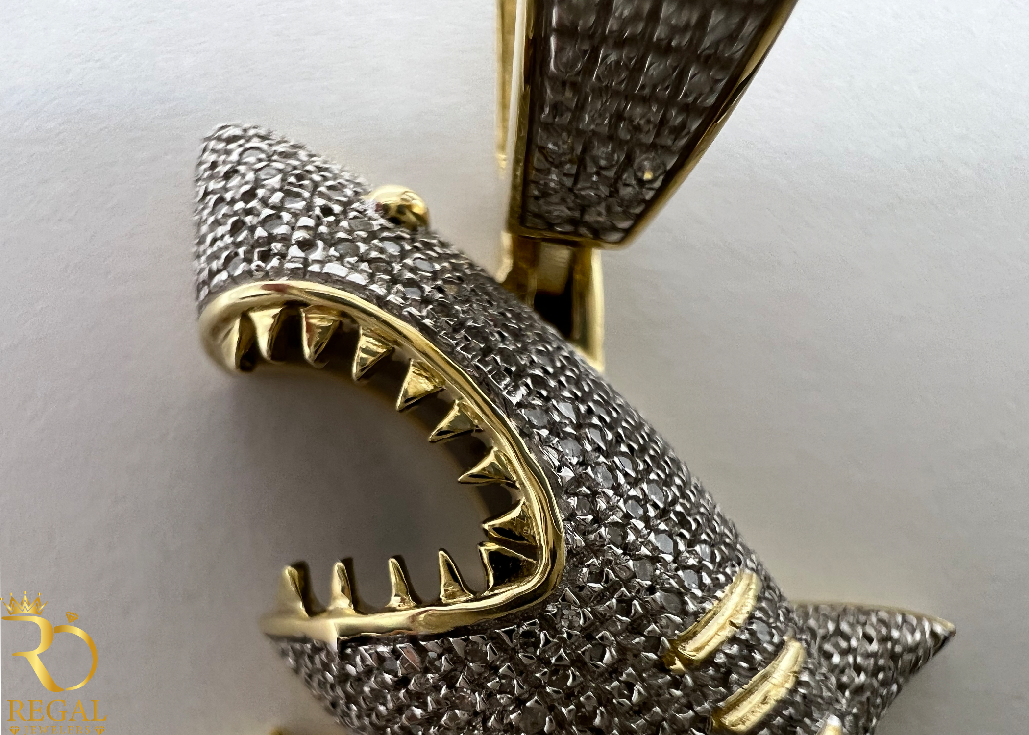 SHARK Pendant/Charm with Diamonds