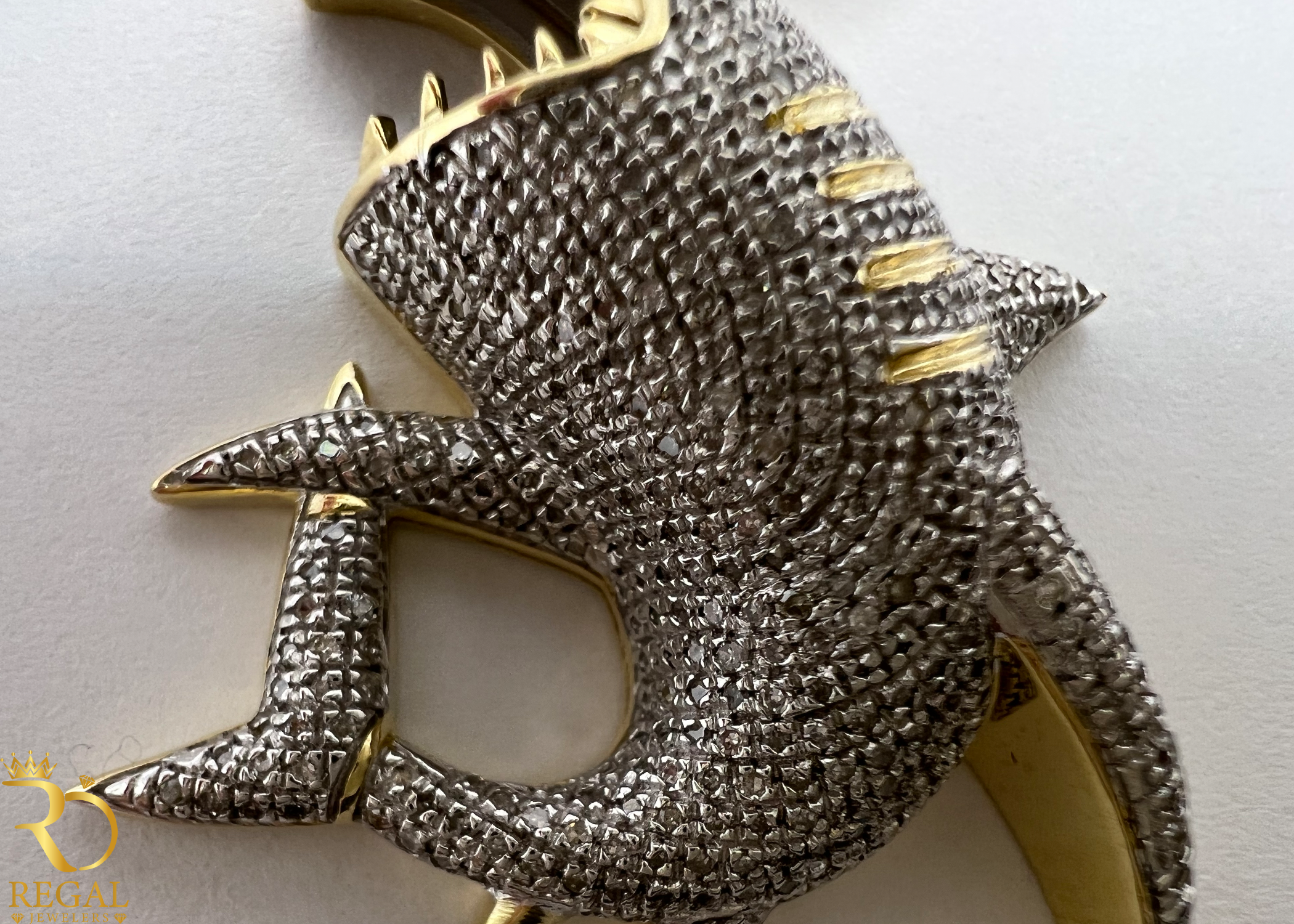 SHARK Pendant/Charm with Diamonds