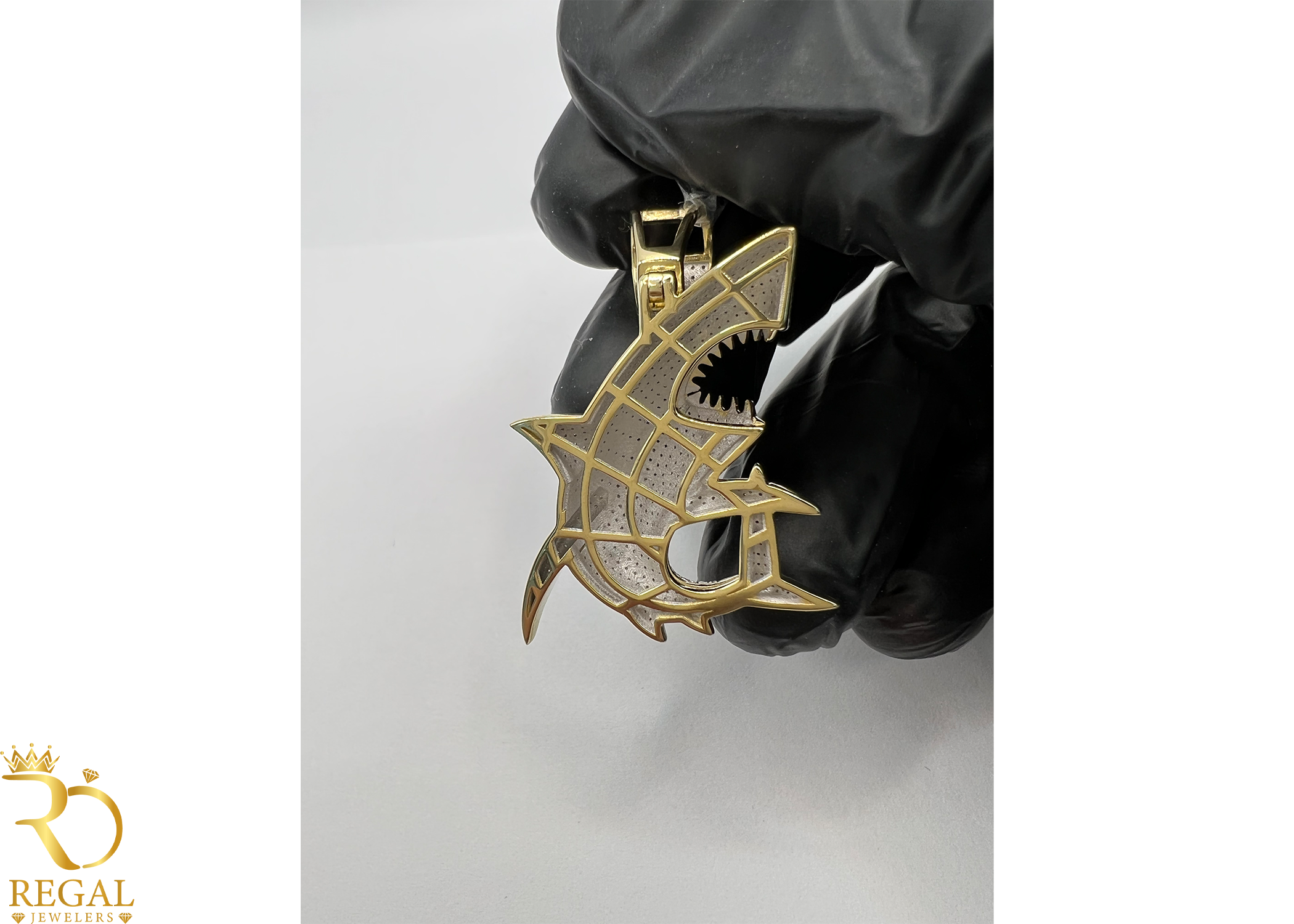 SHARK Pendant/Charm with Diamonds