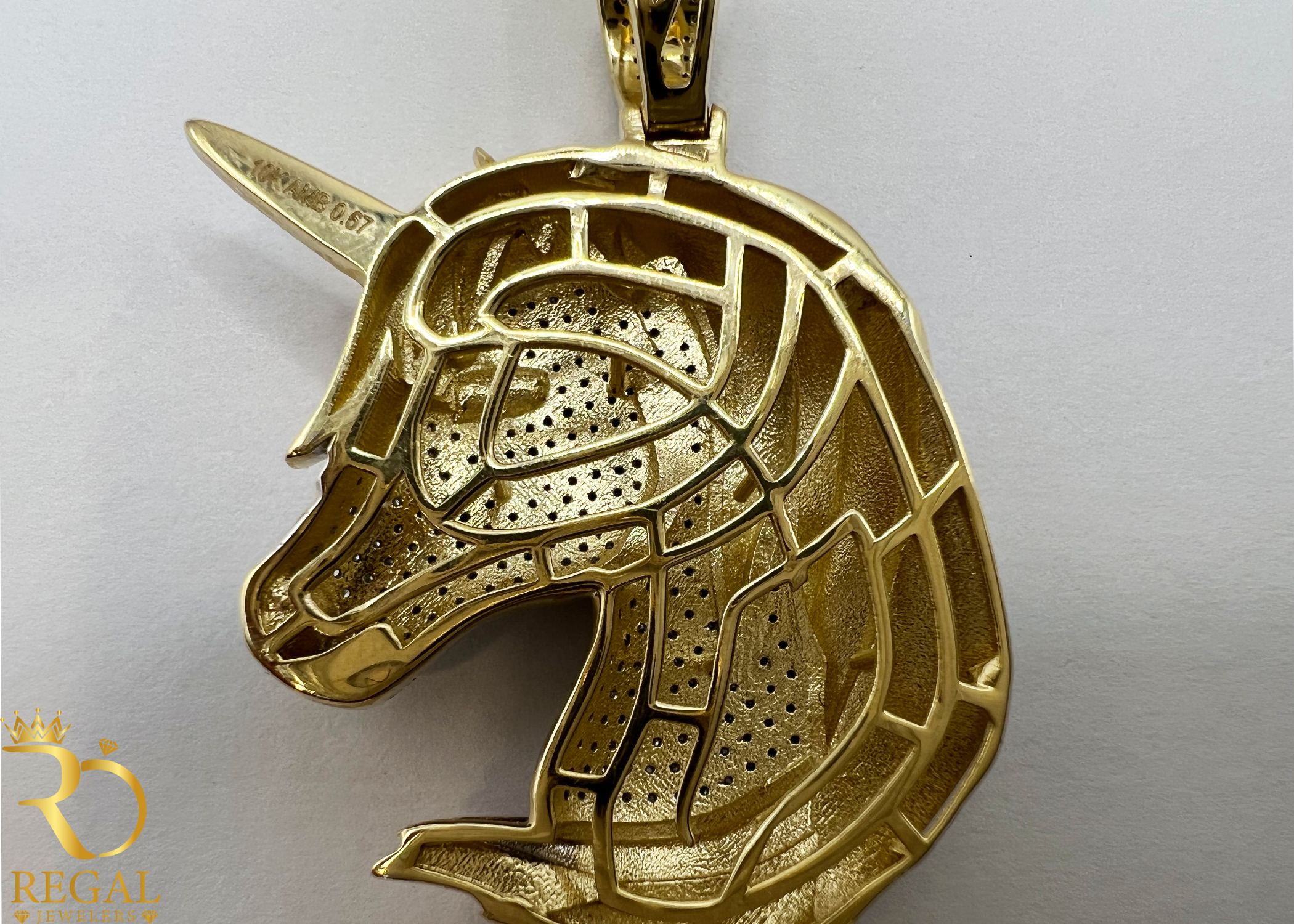 HORSE Pendant/Charm with Diamonds