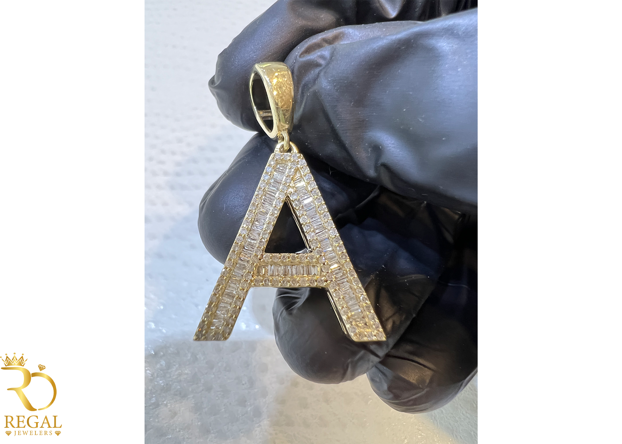 Initial Pendant with Diamonds (Contact US on WhatsApp)