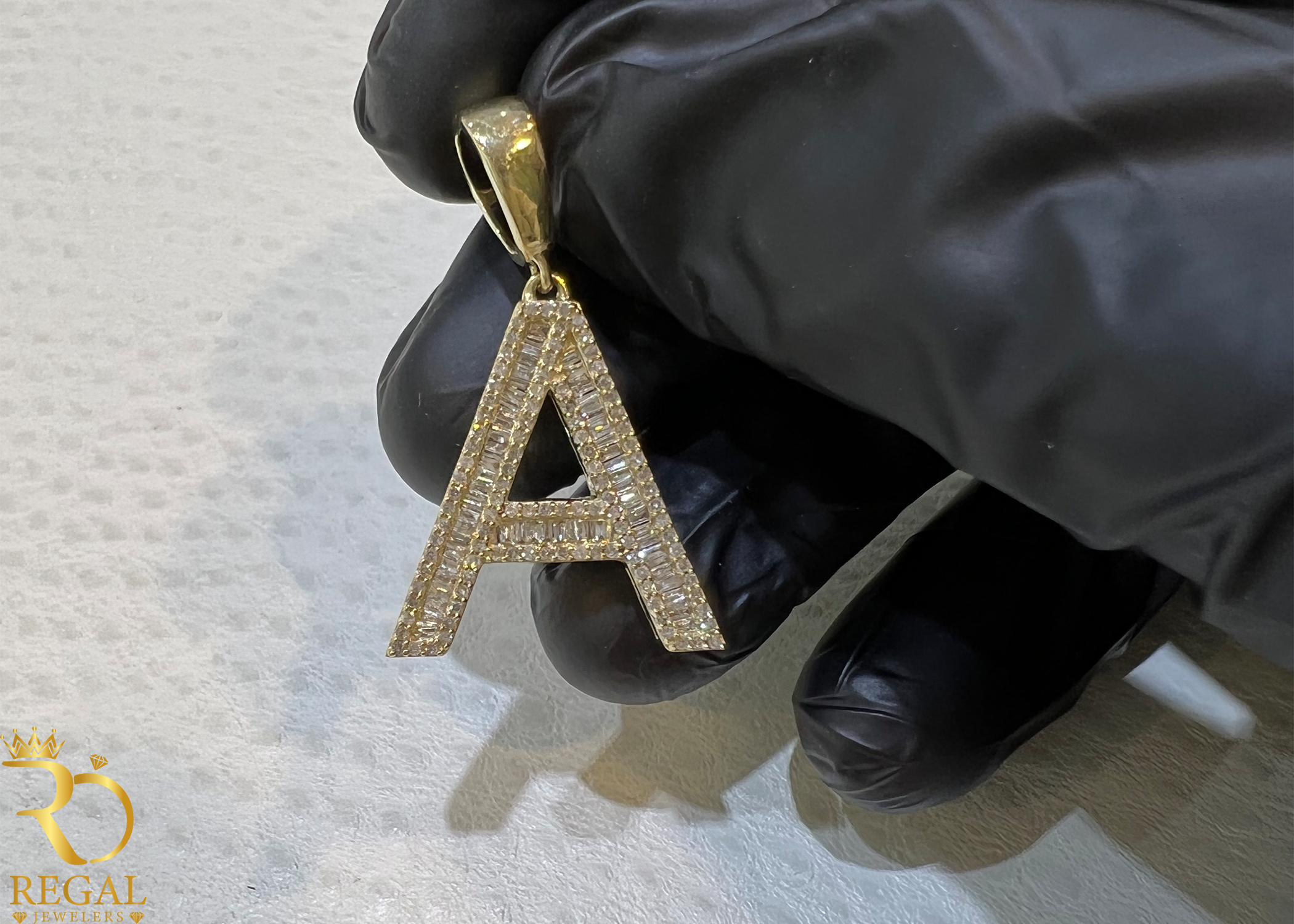 Initial Pendant with Diamonds (Contact US on WhatsApp)